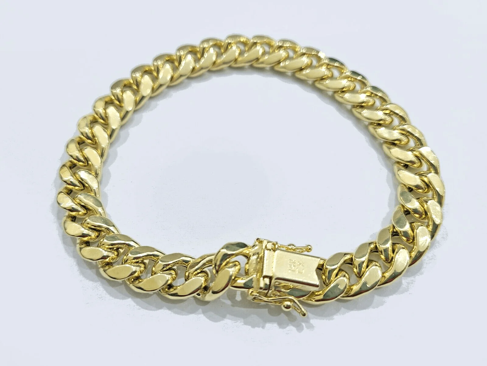 Real 14k Yellow Gold 9mm Miami Cuban Link Bracelet 8.5 ''inch 14kt Unisex - Image 5