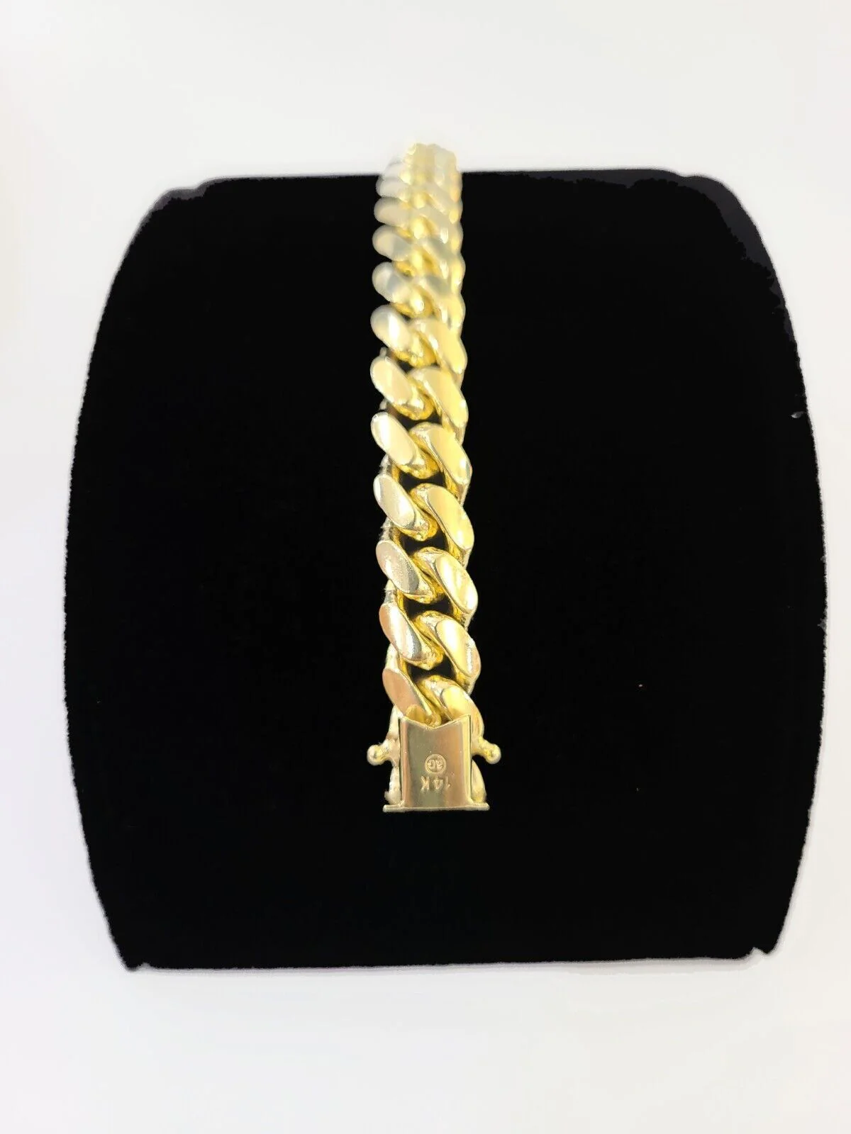 Real 14k Yellow Gold Bracelet 8mm Miami Cuban Link 7.5- 9 Inch Mens 14kt SOLID - Image 7