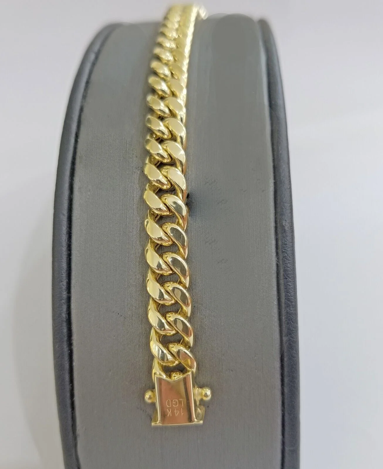 Real 14K Yellow Gold Bracelet Miami Cuban  8" Inch 7mm 14kt Gold Pura Oro - Image 3
