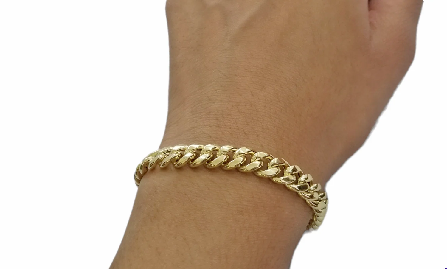 Real 14K Yellow Gold Bracelet Miami Cuban  8" Inch 7mm 14kt Gold Pura Oro - Image 4