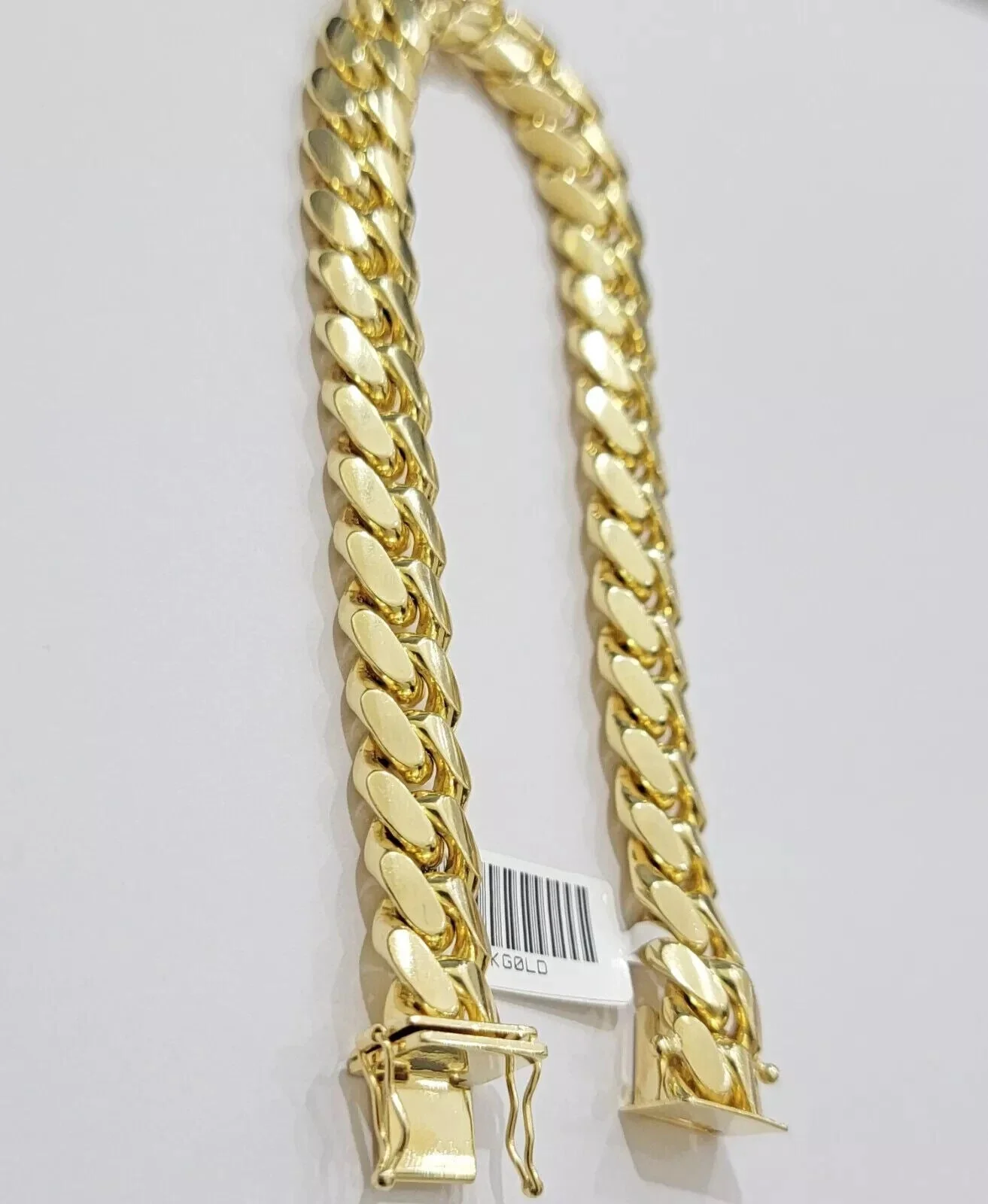Real 14k Yellow Gold Bracelet Miami Cuban Link 8 Inch 10mm SOLID 14kt For Men's - Image 7