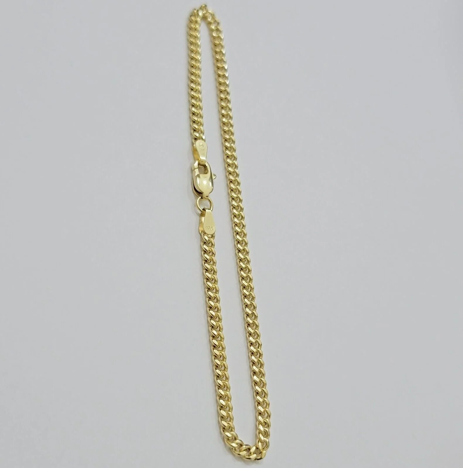 Real 14k Yellow Gold Bracelet Miami Cuban Link 8 Inch 3mm 14kt For Men Women - Image 4
