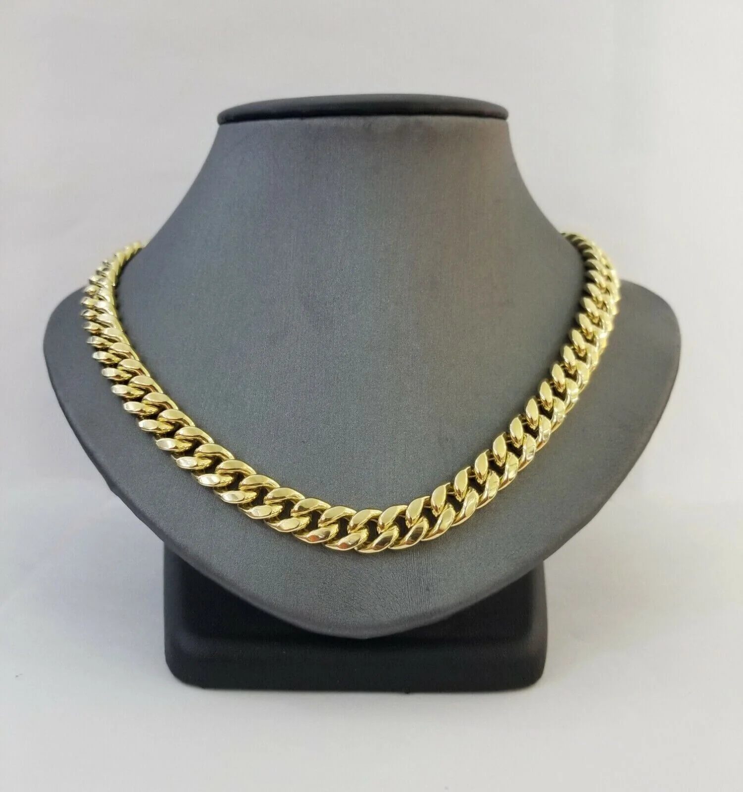 Real 14k Yellow Gold Chain 9mm 24 Inch Miami Cuban Link Necklace Strong 14KT - Image 6