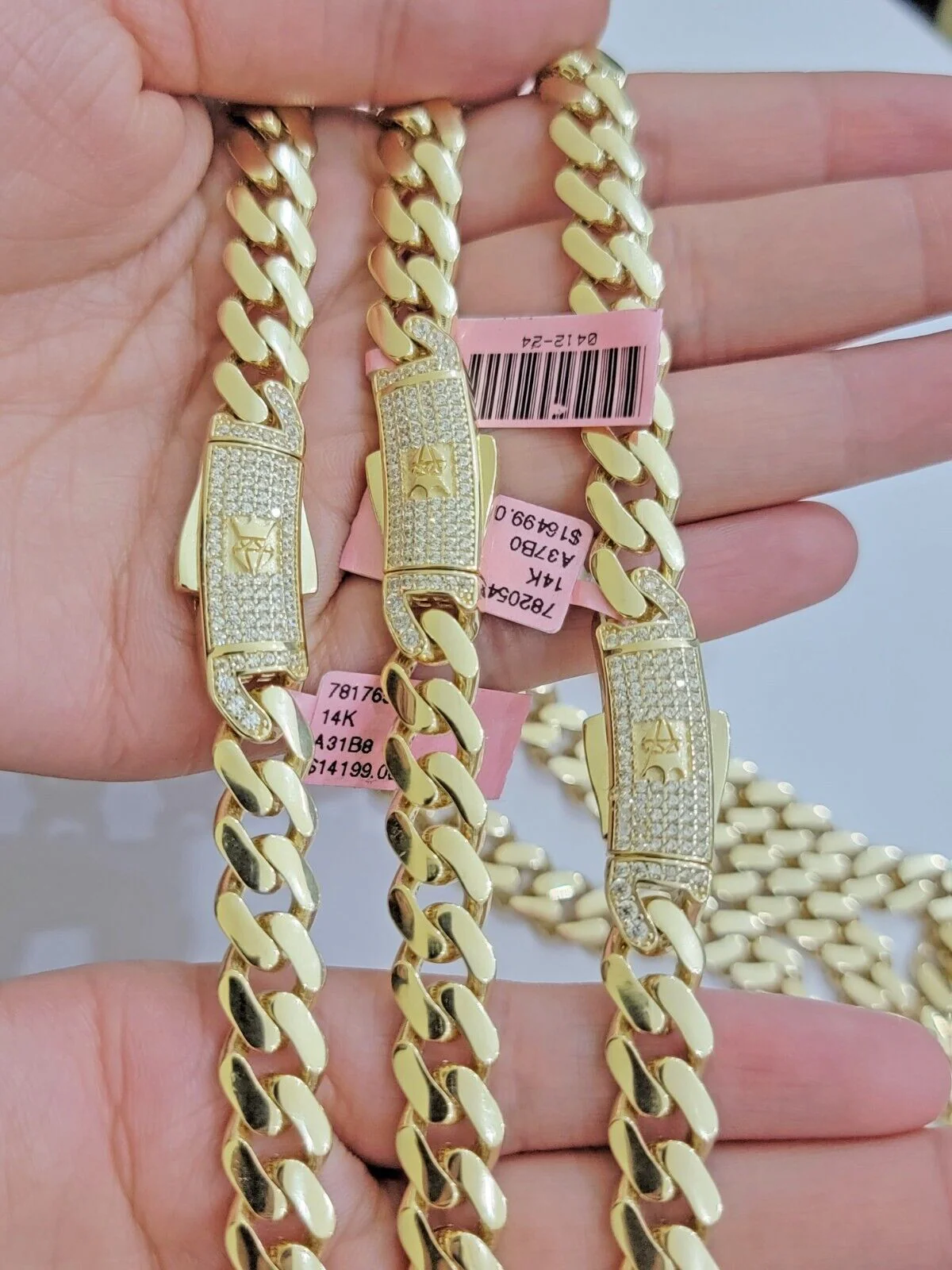 Real 14K Yellow Gold Chain Necklace Royal Monaco Cuban Link 9mm 20"- 26" Hollow - Image 13