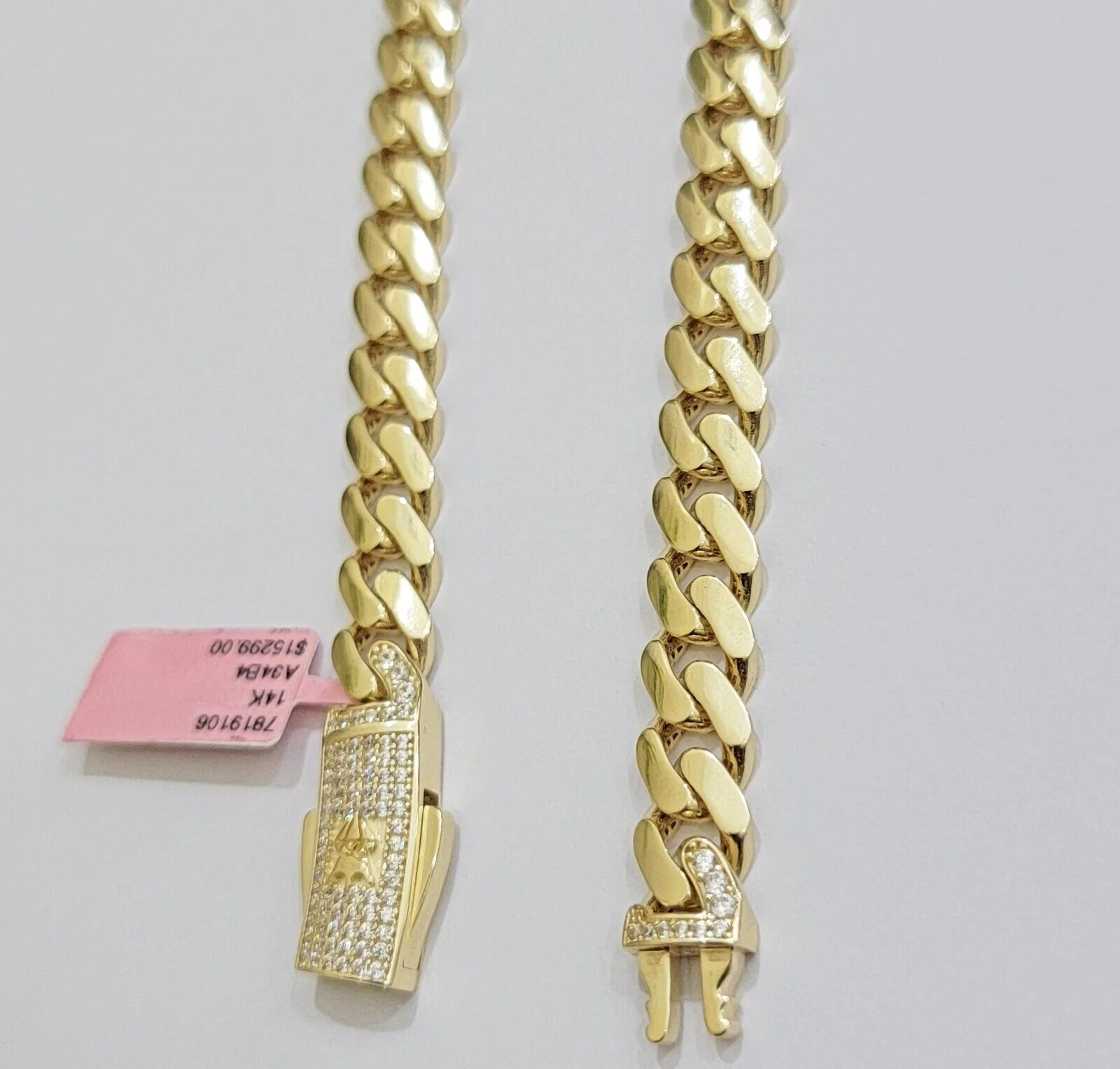 Real 14K Yellow Gold Chain Necklace Royal Monaco Cuban Link 9mm 20"- 26" Hollow - Image 8