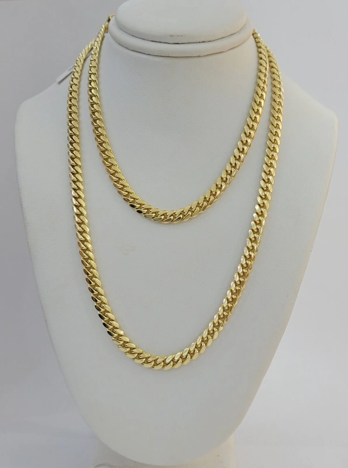 Real 14k Yellow Gold Chain Solid Miami Cuban Link Chain Necklace 18"-30" 5mm-9mm - Image 17