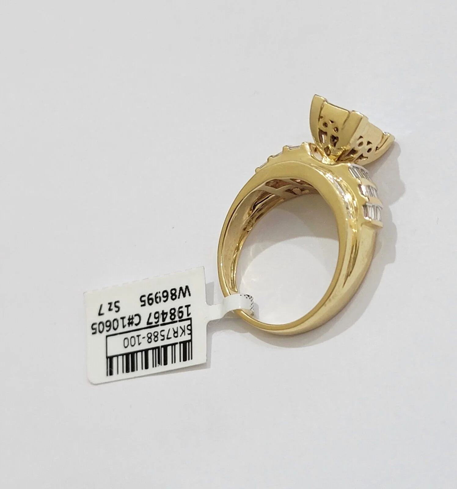 Real 14k Yellow Gold Diamond Ring 1 CT Diamond Ladies Women Band, VALENTINE SALE - Image 3