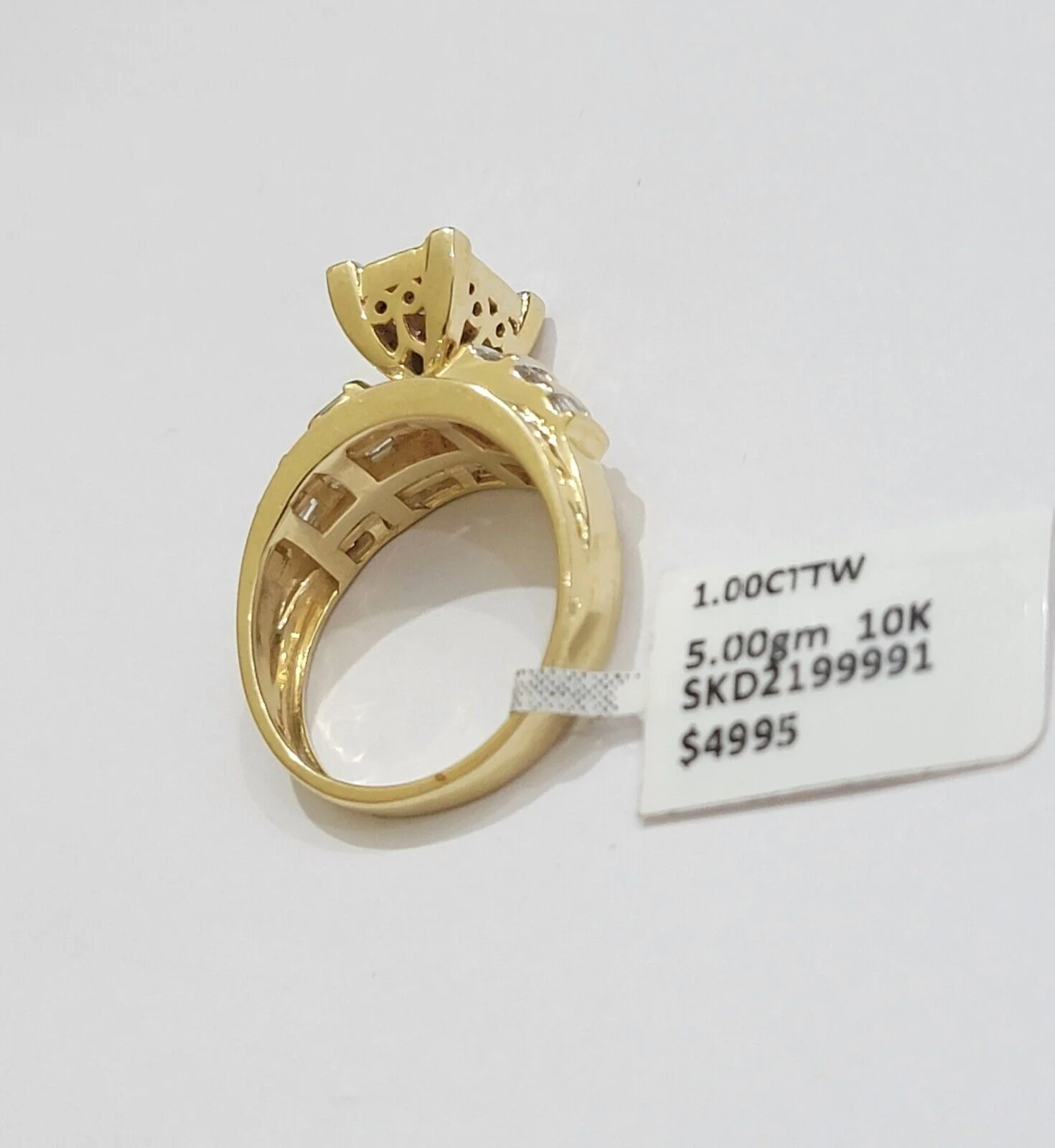 Real 14k Yellow Gold Diamond Ring 1 CT Diamond Ladies Women, Wedding Engagement Ring Sizes 6,7,8,9,10,11 & 12 - Image 11