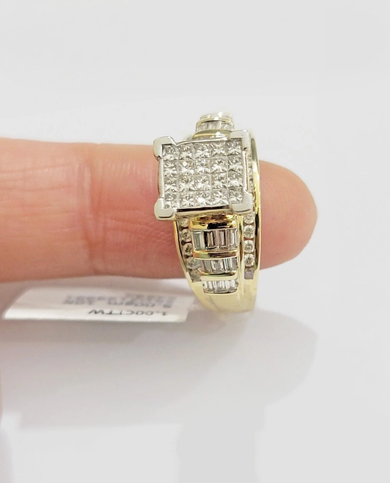 Real 14k Yellow Gold Diamond Ring 1 CT Diamond Ladies Women, Wedding Engagement Ring Sizes 6,7,8,9,10,11 & 12 - Image 5