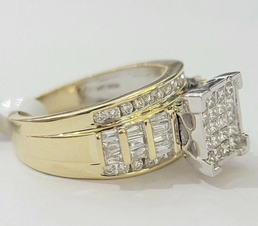 Real 14k Yellow Gold Diamond Ring 1 CT Diamond Ladies Women, Wedding Engagement Ring Sizes 6,7,8,9,10,11 & 12 - Image 9