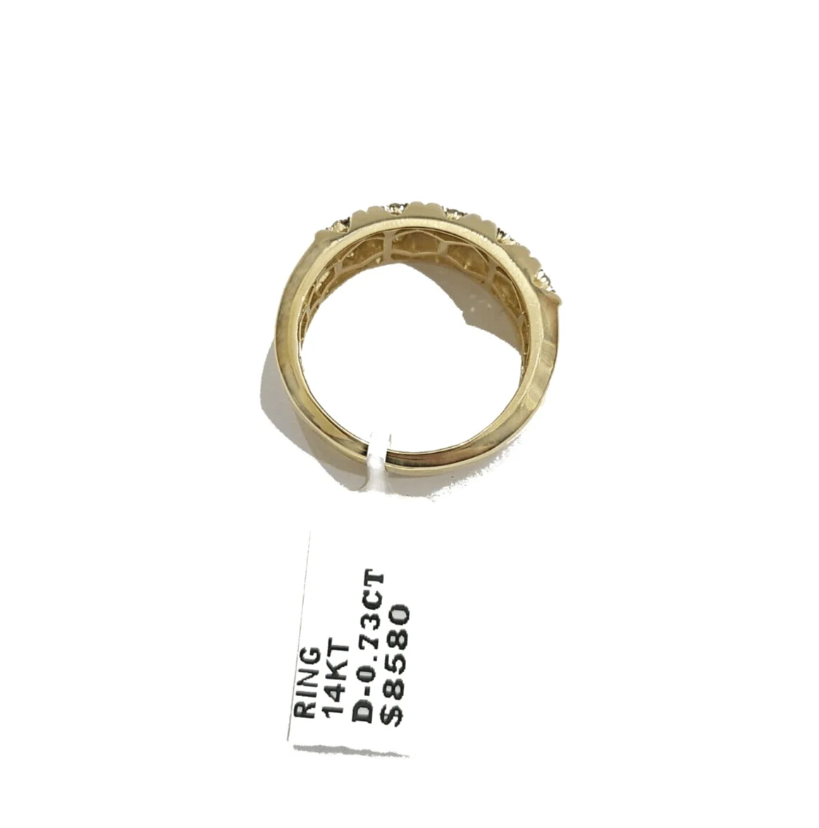 Real 14k Yellow Gold Diamond Ring White Genuine 0.73CT Diamonds 14kt Size 10 - Image 7