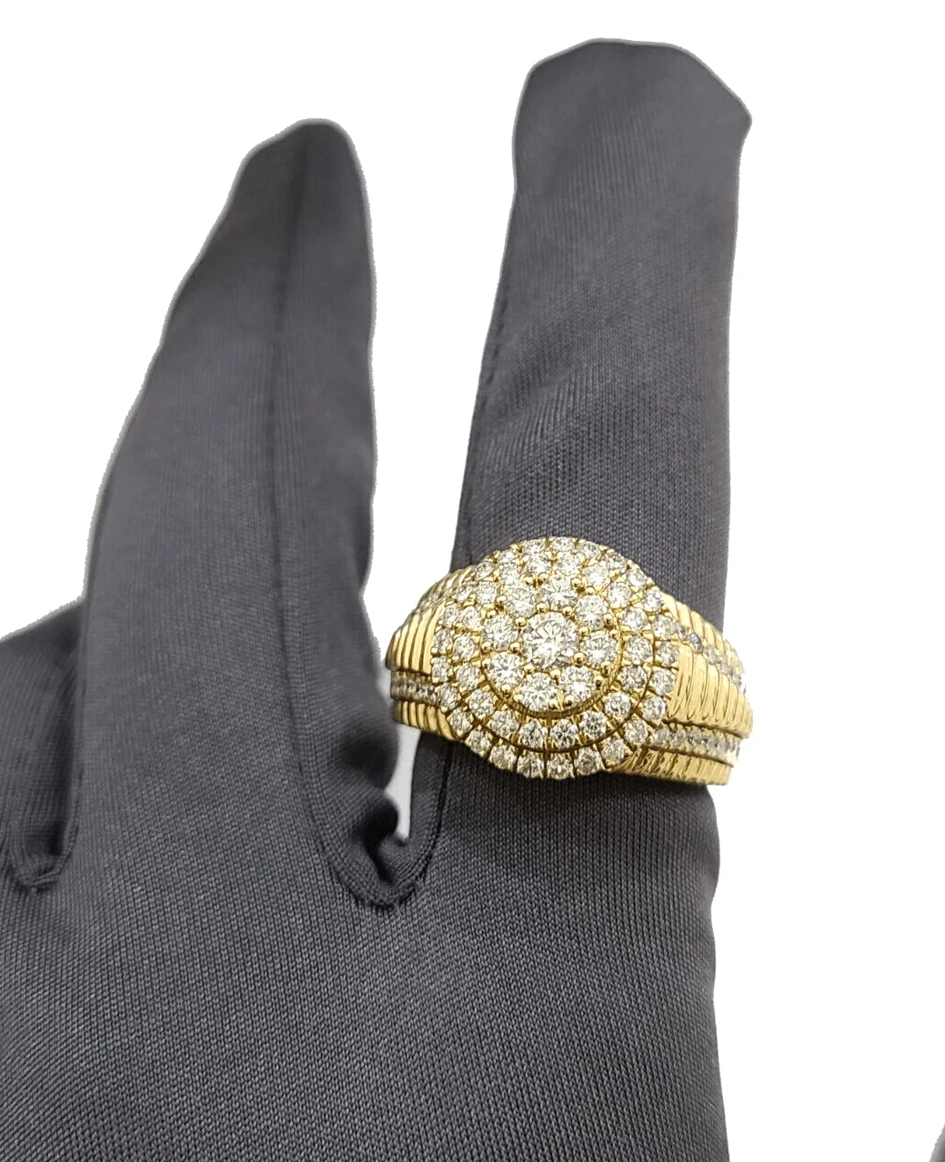 Real 14k Yellow Gold Diamond Ring White Genuine 2.12CT Diamonds 14kt Size 10 - Image 6