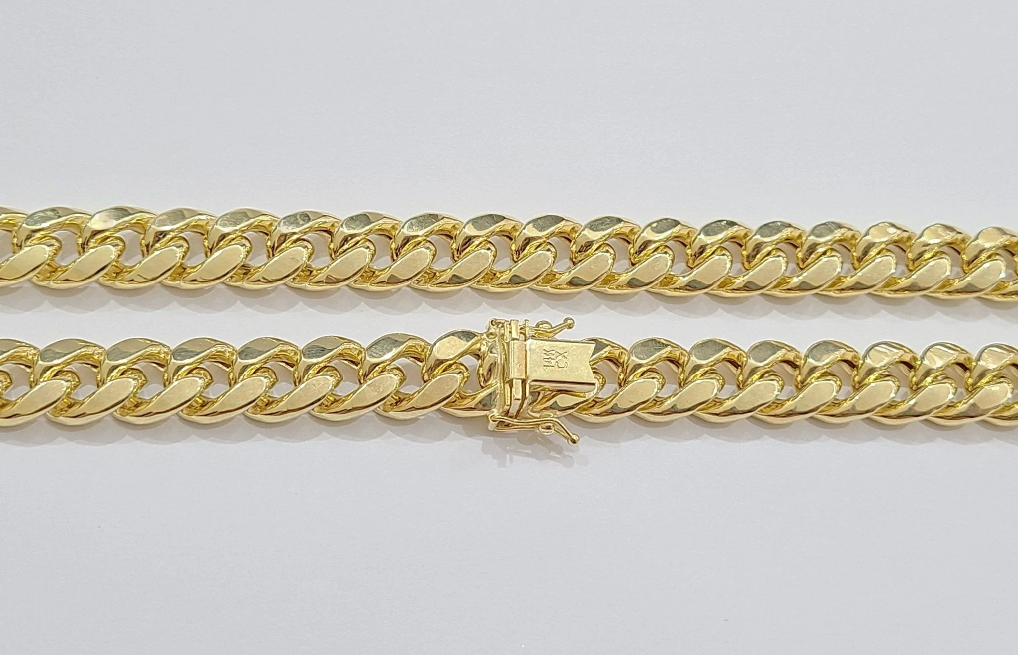 Real 14k Yellow Gold Miami Cuban Link Chain 10mm 24" Necklace Box Lock For Men - Image 23