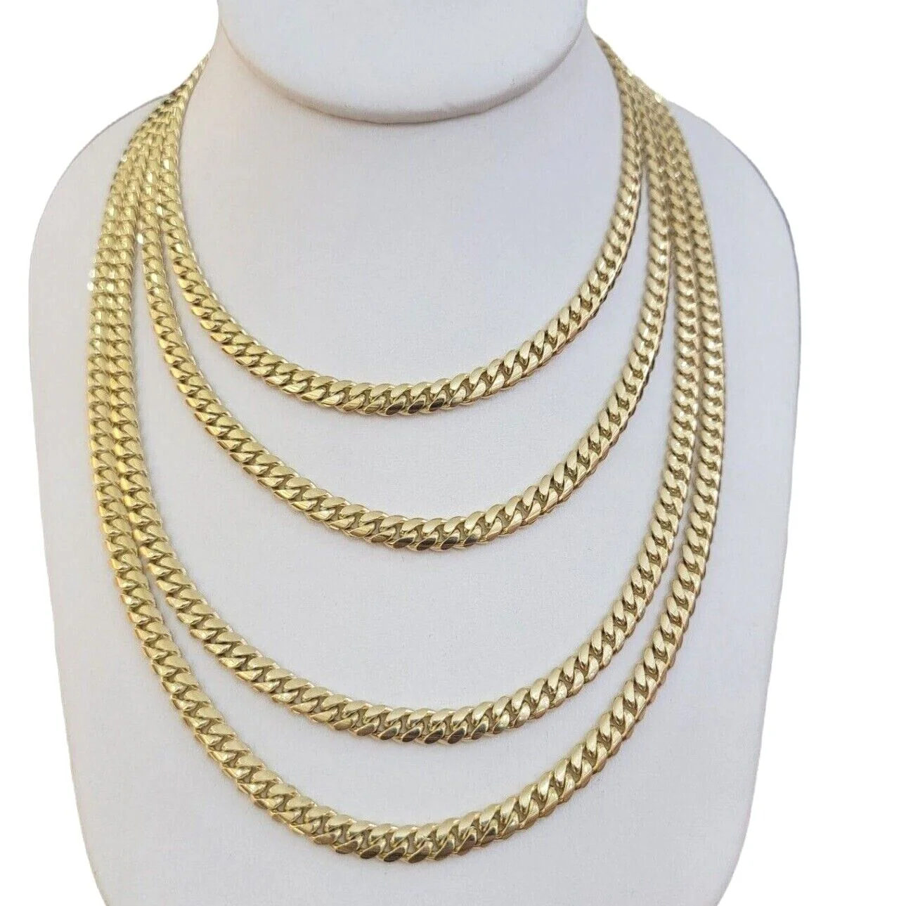 Real 14k Yellow Gold Miami Cuban Link Chain 6mm 26" Necklace 14kt solid Box lock - Image 5