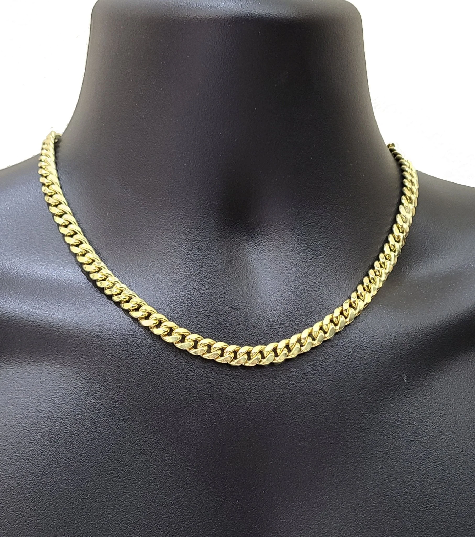 Real 14k Yellow Gold Miami Cuban Link Chain 8mm 22" Necklace Box Lock - Image 6
