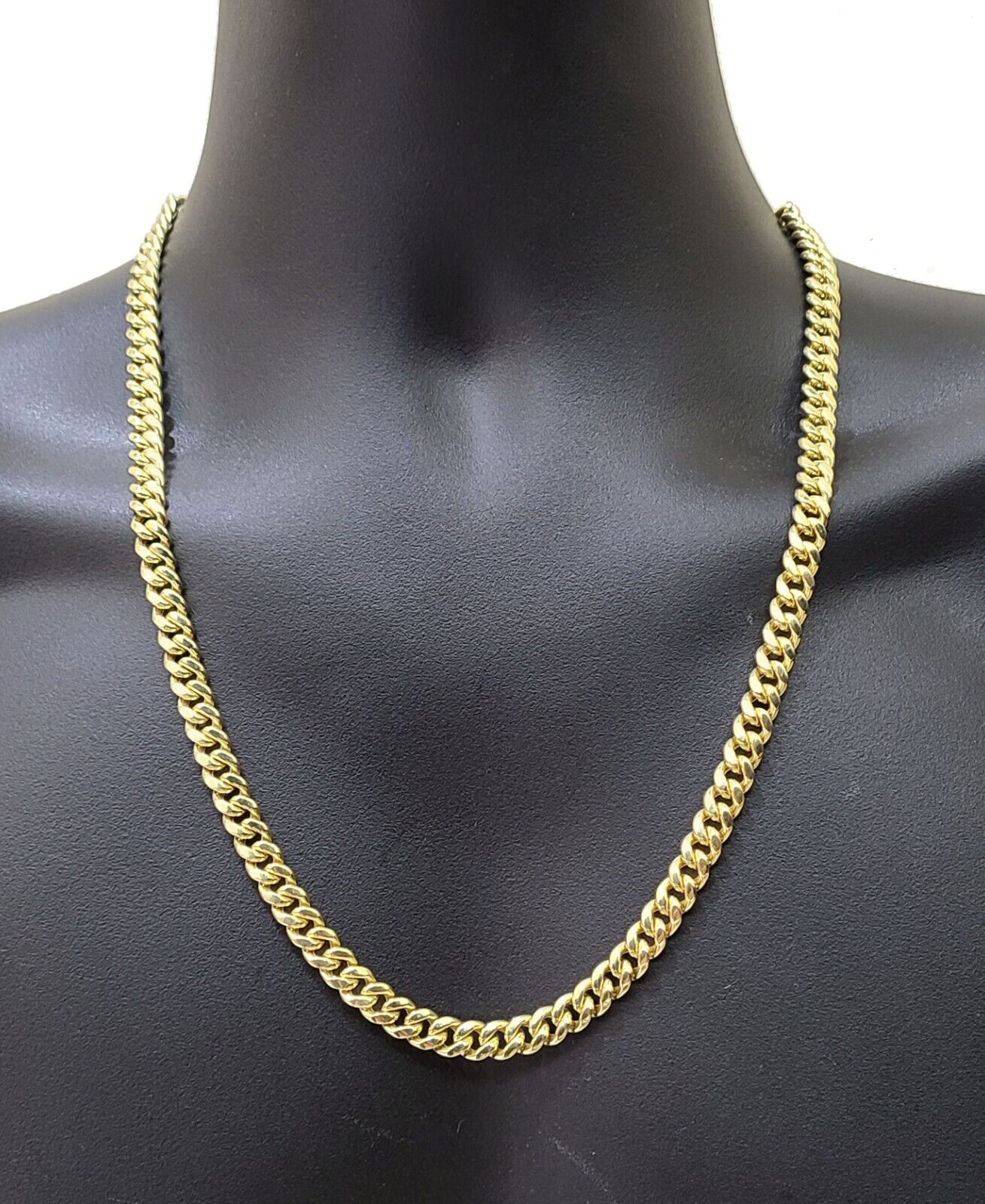 Real 14k Yellow Gold Miami Cuban Link Chain 8mm 28" Necklace Box Lock 14kt - Image 5