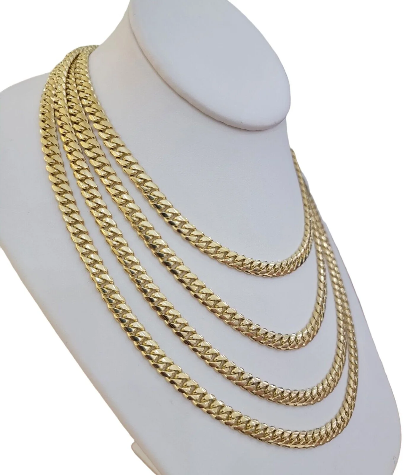 Real 14k Yellow Gold Miami Cuban Link Chain Necklace 6mm 20"- 30" 14kt SOLID - Image 3