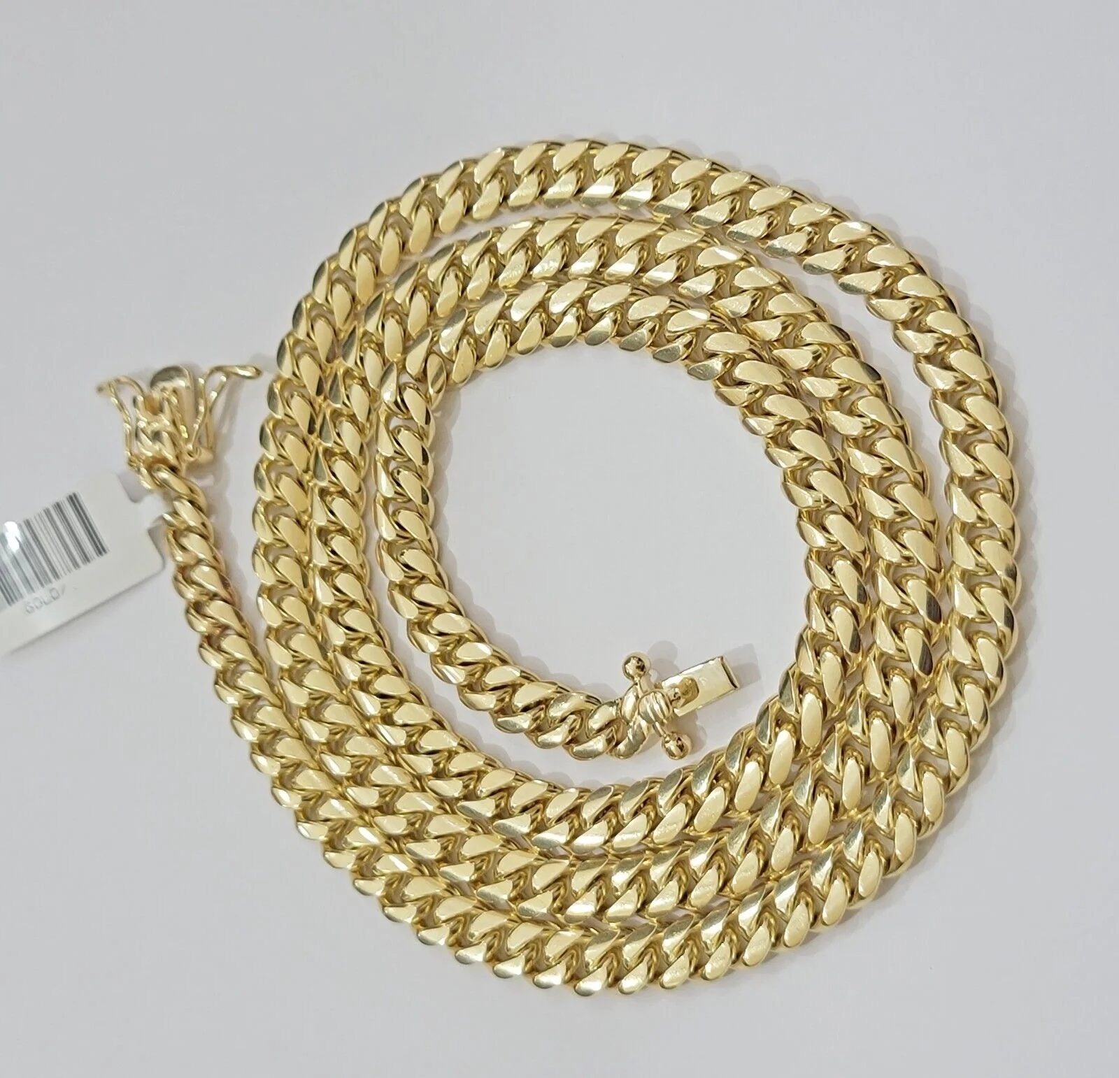 Real 14k Yellow Gold Miami Cuban Link Chain Necklace 6mm 20"- 30" 14kt SOLID - Image 4