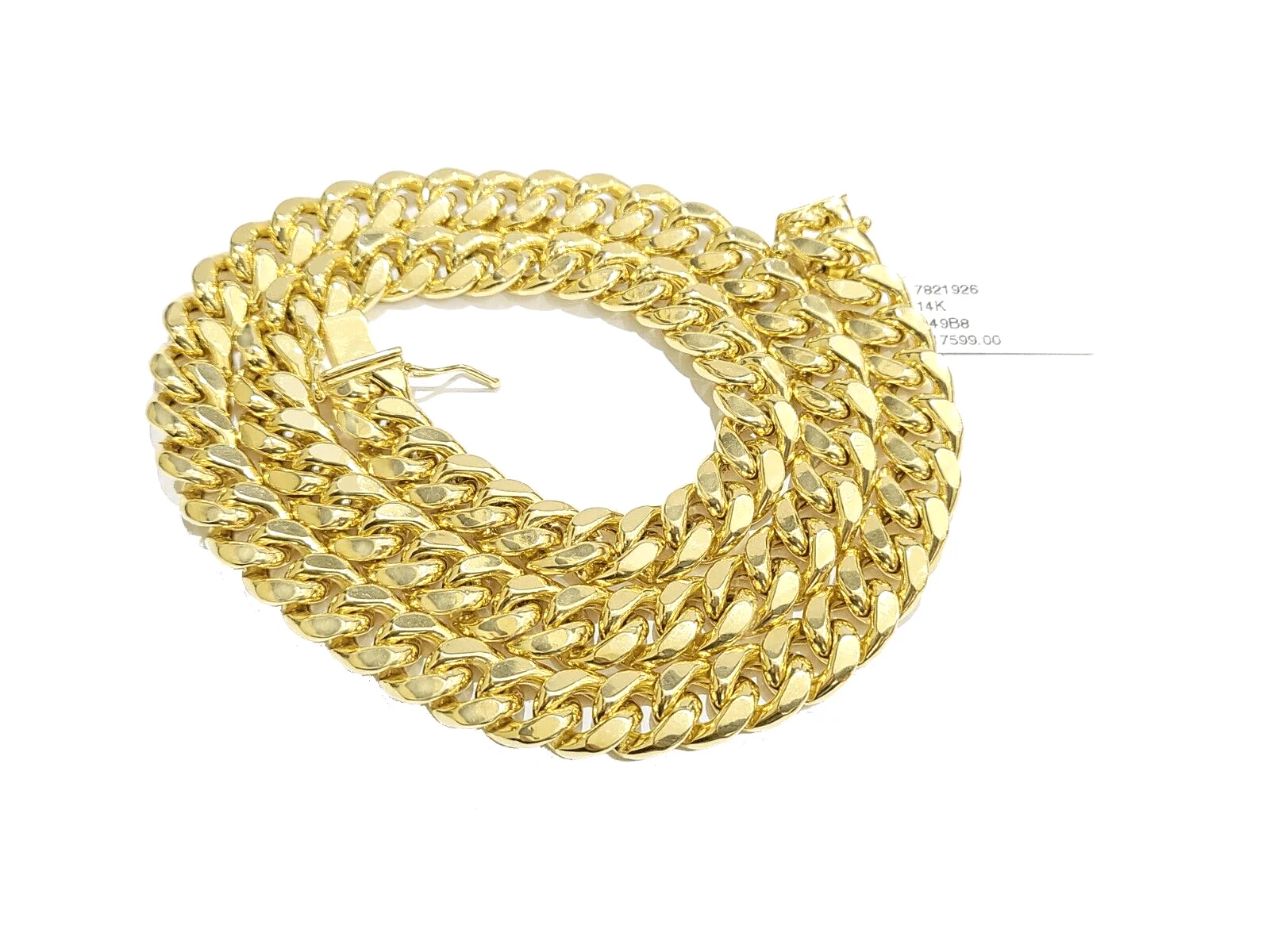 Real 14k Yellow Gold Necklace Miami Cuban Chain 9mm 20" inch 14kt Unisex Chain - Image 3