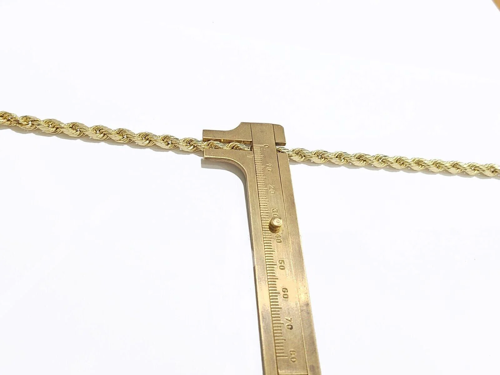 Real 14k Yellow Gold Rope Chain Necklace 5mm 18-26 Inch Diamond Cut 14kt - Image 8