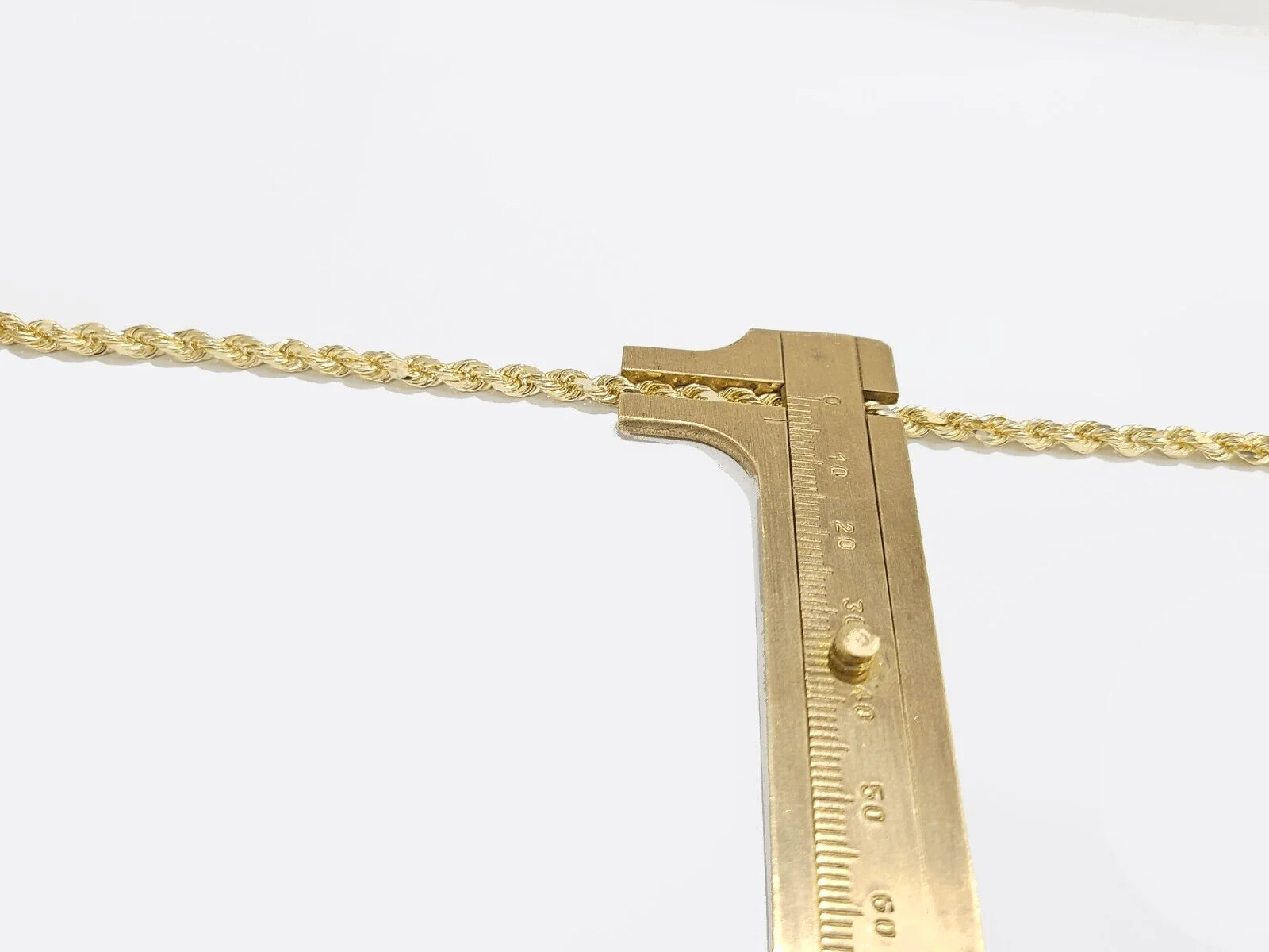 Real 14k Yellow Solid  Gold 3mm Rope  Bracelet 8.5'' inch 14kt Unisex - Image 3