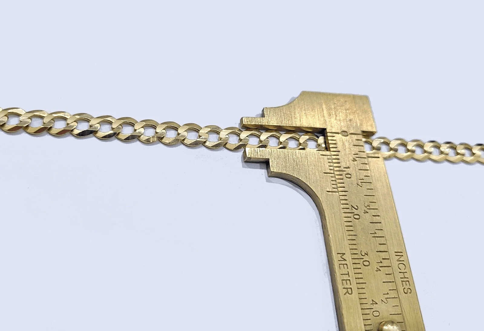 Real 14k Yellow Solid  Gold 6mm Cuban Curb Link Bracelet 8'' inch 14kt Unisex - Image 5