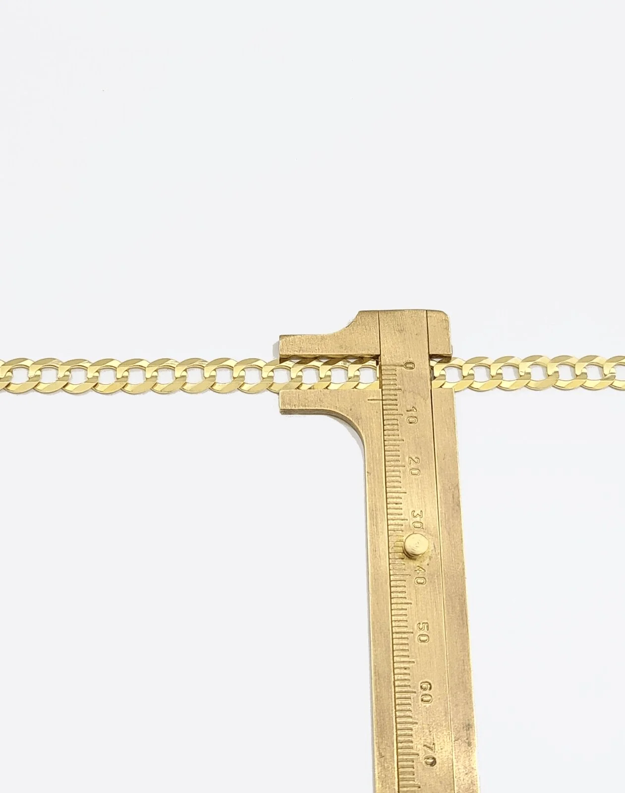 Real 14k Yellow Solid  Gold 7mm Cuban Curb Link Bracelet 7'' inch 14kt Unisex - Image 5