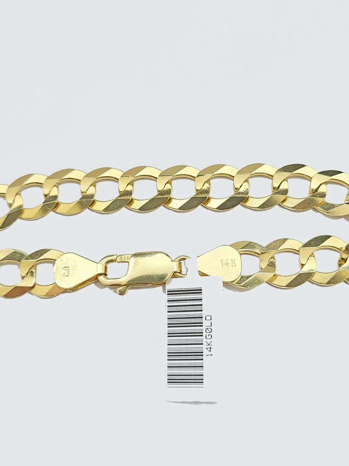 Real 14k Yellow Solid  Gold 9mm Cuban Curb Link Bracelet 8'' inch 14kt Unisex - Image 6