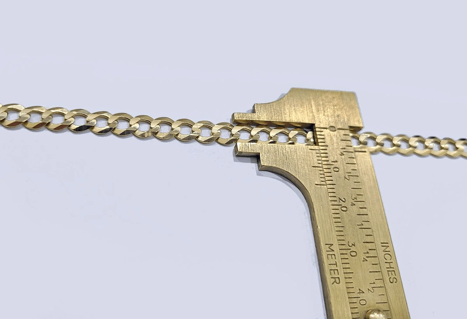 Real 14k Yellow Solid Gold Necklace Cuban Curb Link Chain 26'' inches 6mm Unisex - Image 4
