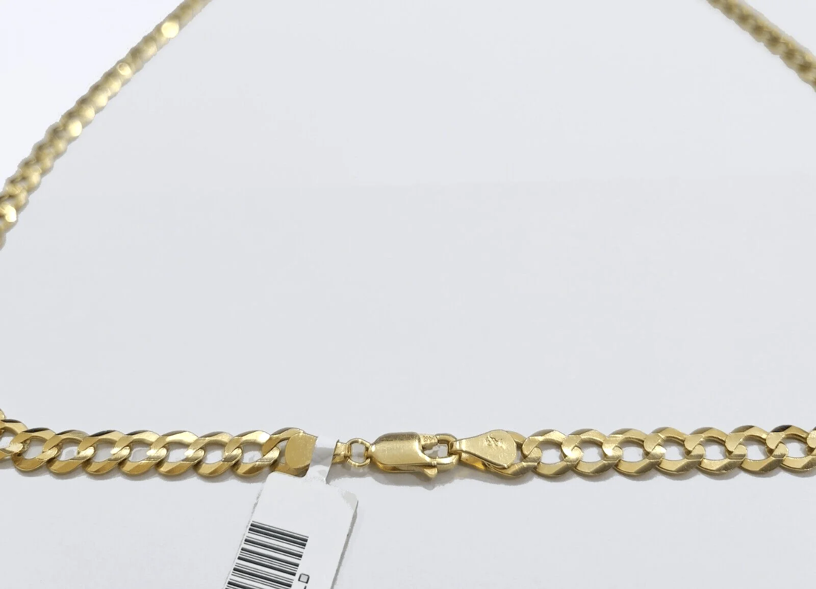 Real 14k Yellow Solid Gold Necklace Cuban Curb Link Chain 26'' inches 6mm Unisex - Image 5