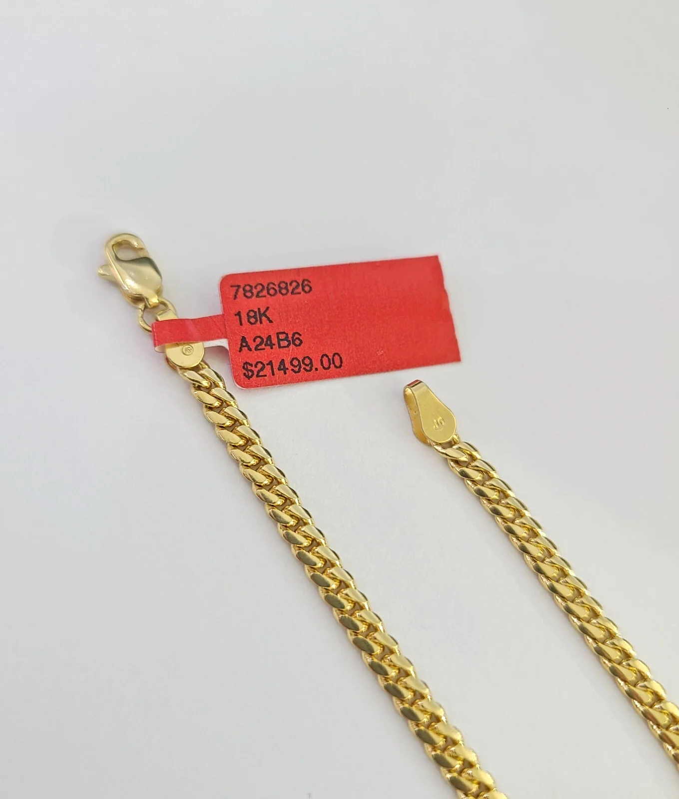 Real 18kt Miami Cuban Chain Necklace 3mm 24 Inch Yellow Gold Men Women SOLID 18k - Image 4