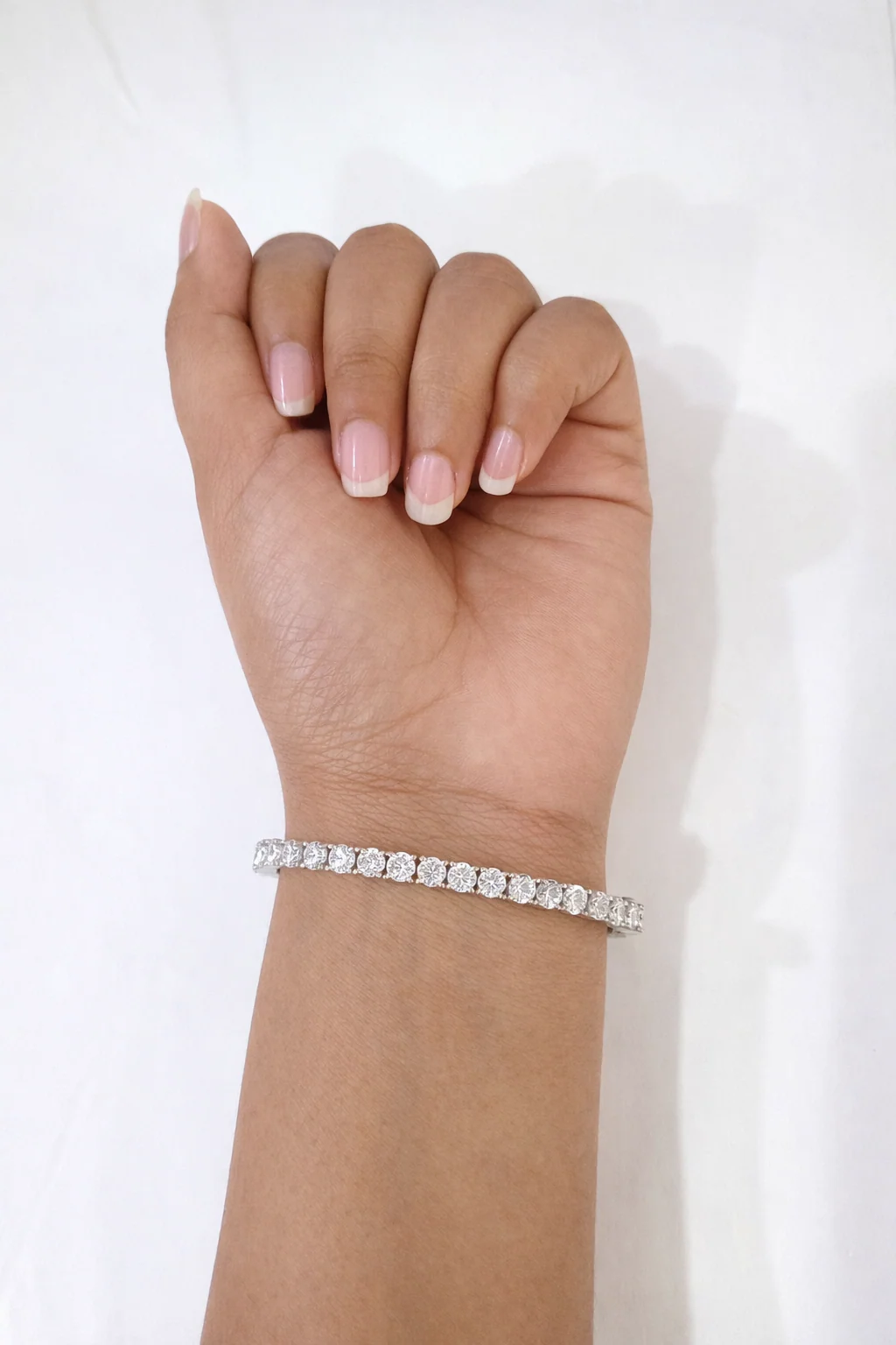 Moissanite Tennis Bracelet Real 925 Silver 7 Inch 4mm Women Men - Image 4