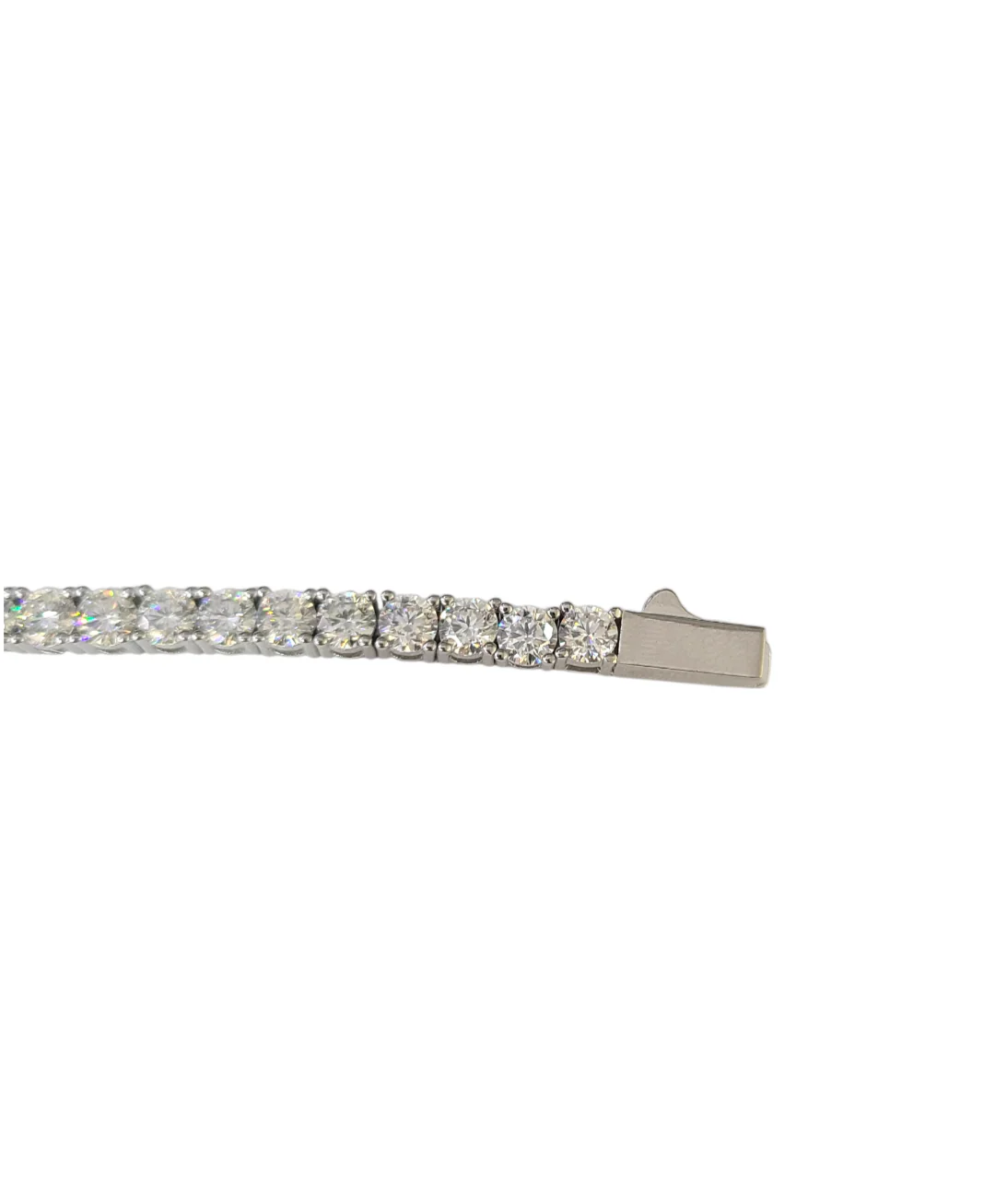 Moissanite Tennis Bracelet Real 925 Silver 7 Inch 4mm Women Men - Image 5