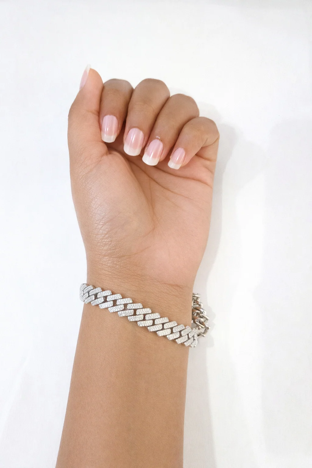 Moissanite Bracelet Cuban Link Style Real 925 Silver 8 Inch 10mm Women Men - Image 4