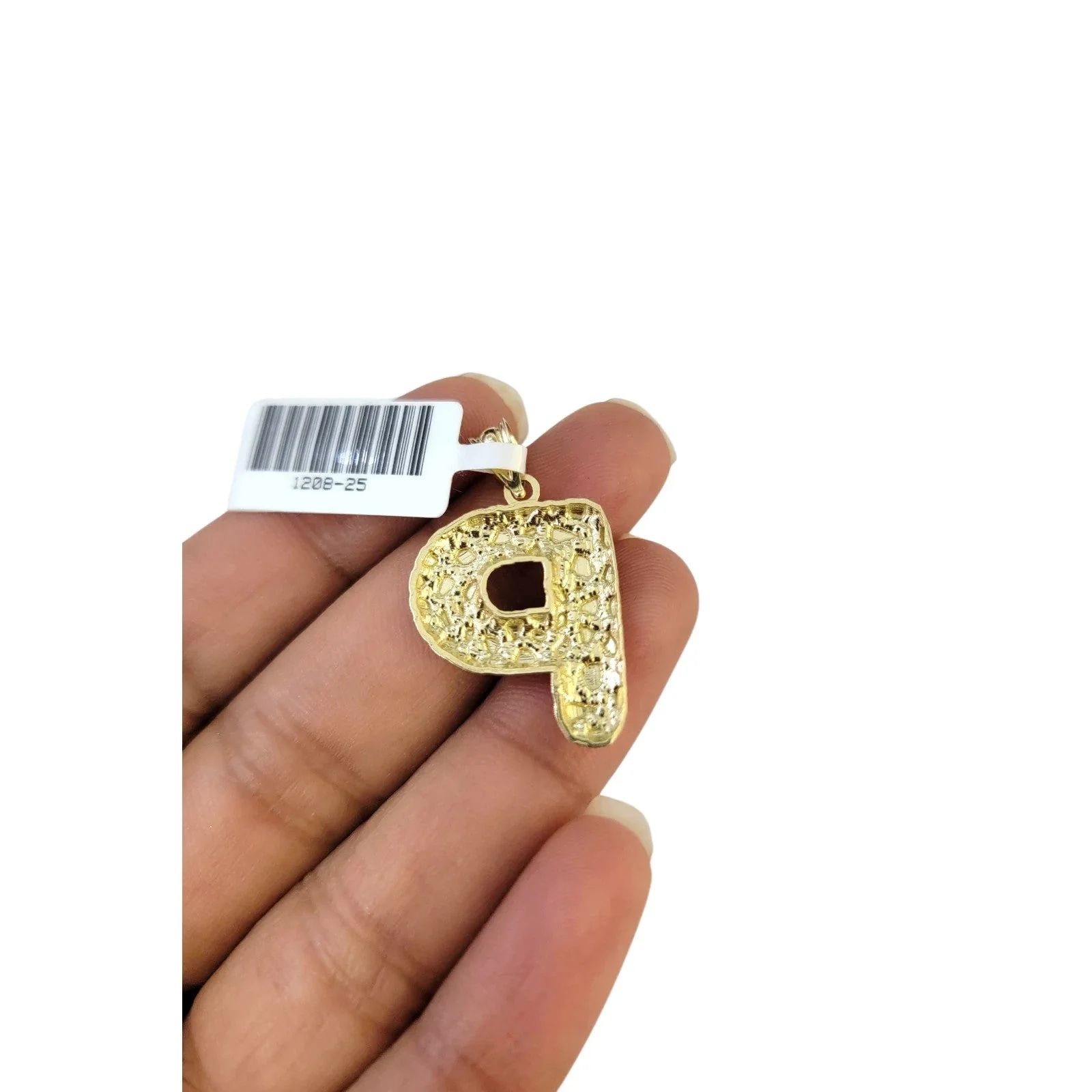 Real Gold 10k Chain Miami Cuban Link 2.5mm Necklace Pendant SET P Initial Charm - Image 7
