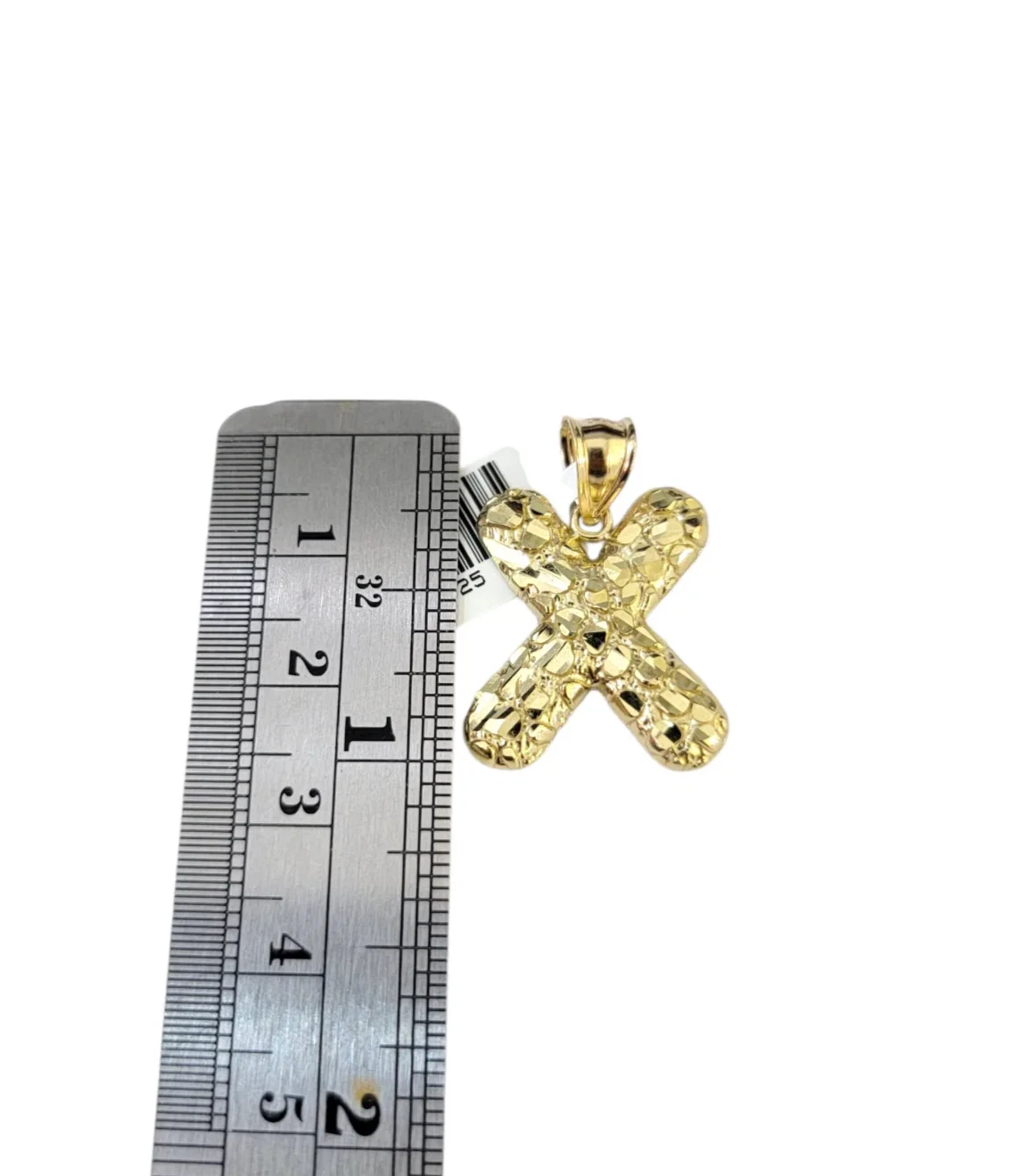 Real Gold 10k Chain X Initial Charm Miami Cuban Link 2.5mm Necklace Pendant SET - Image 3