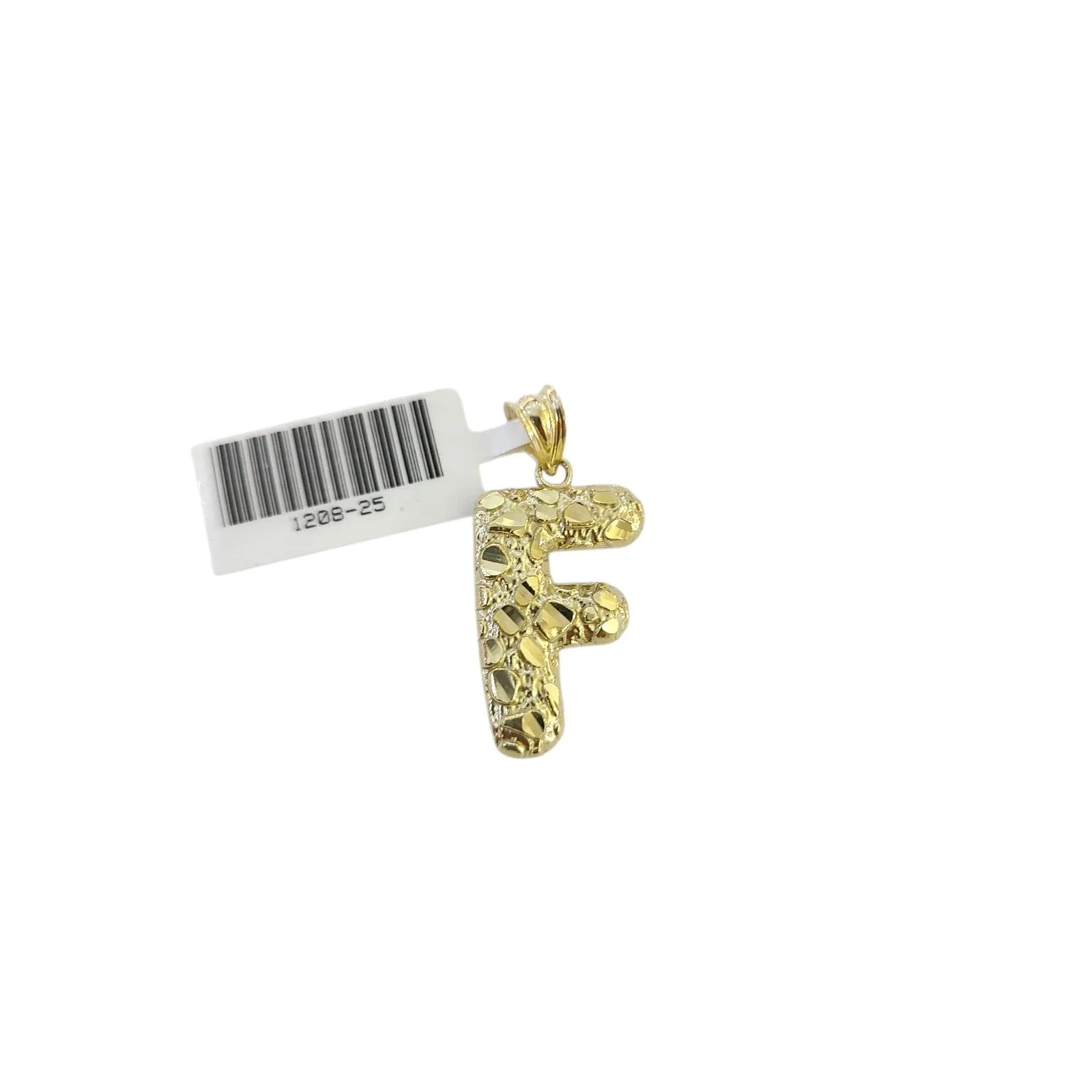 Real Gold 10k Miami Cuban Link Chain F Initial Charm 2.5mm Pendant SET Necklace - Image 3