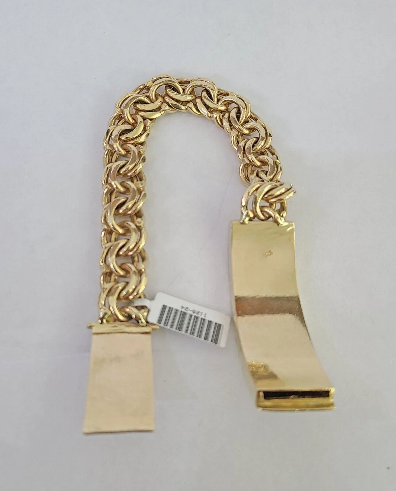 Real Solid 10kt Gold Chino ID Bracelet 14mm 8.5'' Inch Thick Name Plate 10k Mens - Image 7