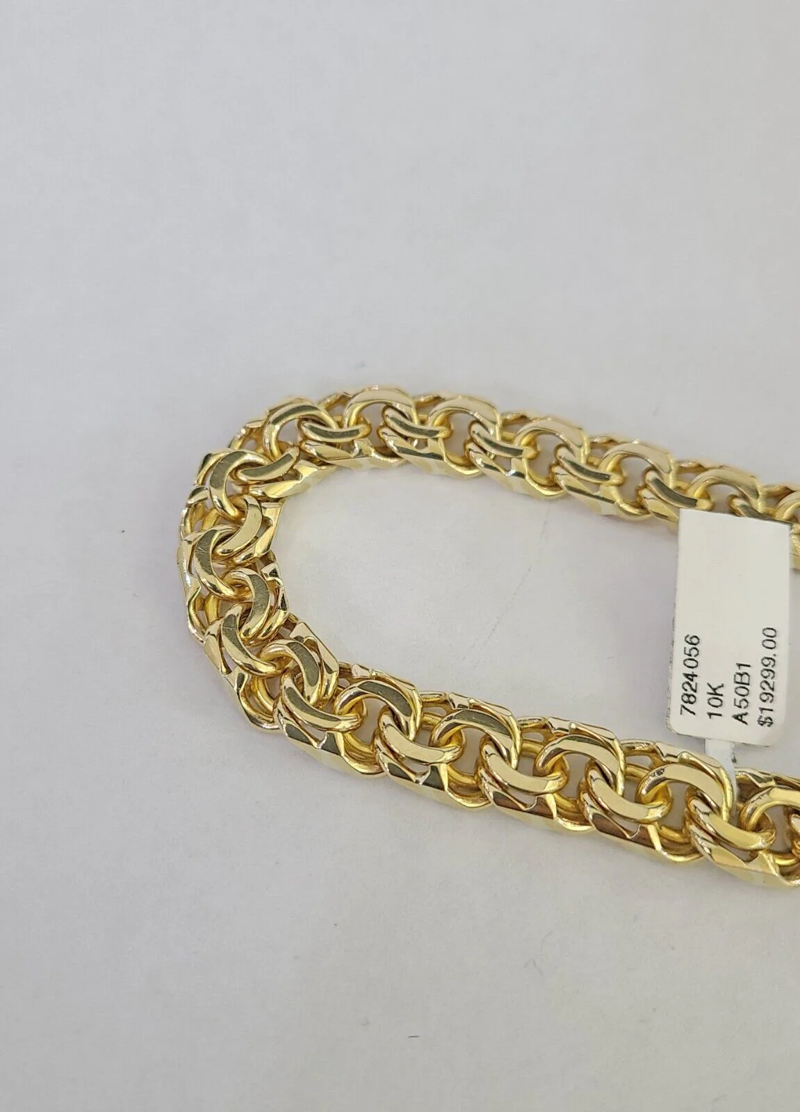 Real Solid 10kt Gold Chino ID Bracelet Mens 10mm 8'' Inch Thick Name Plate 10k - Image 6