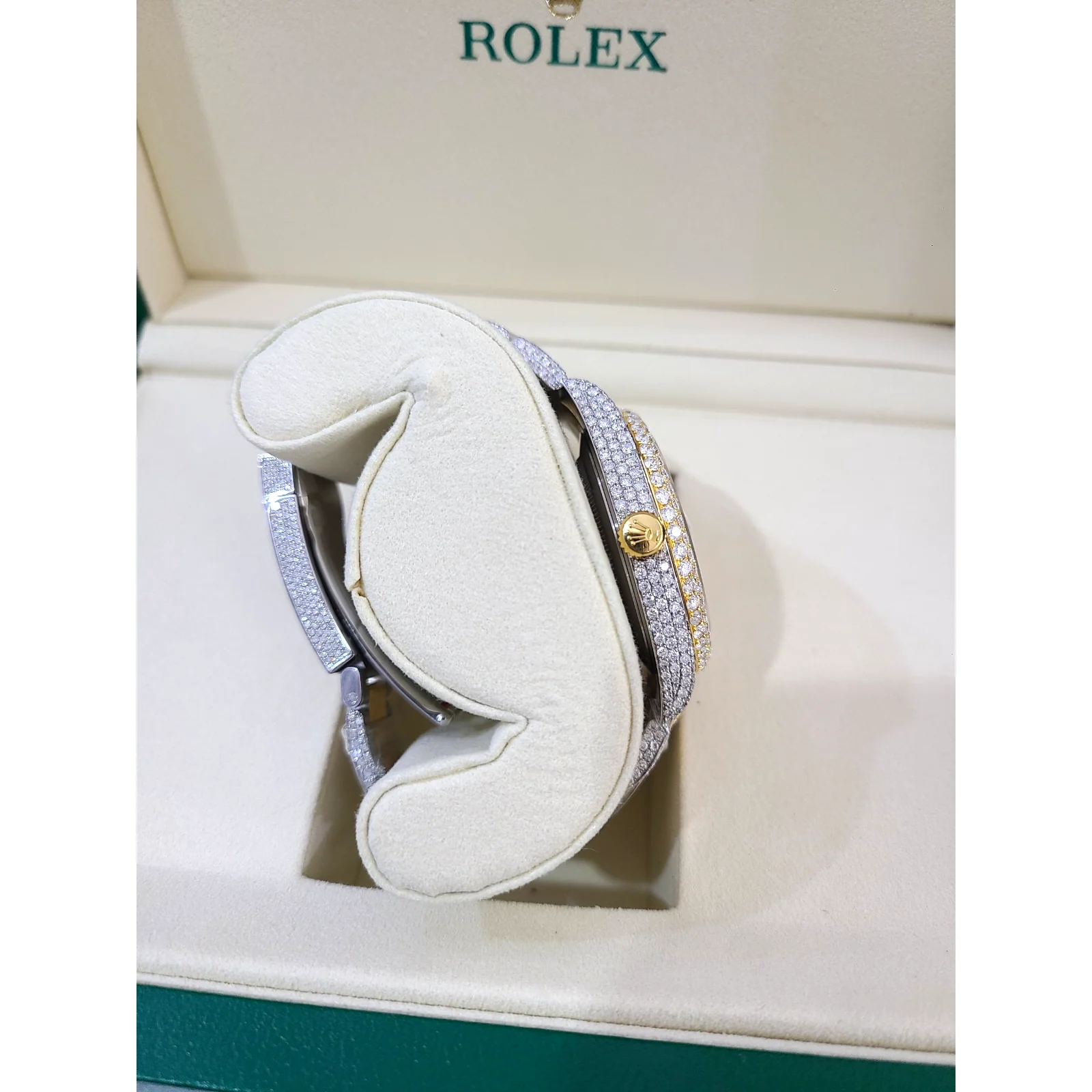 Rolex Men's Diamonds Watch With 12 CT Natural Diamonds - Image 6
