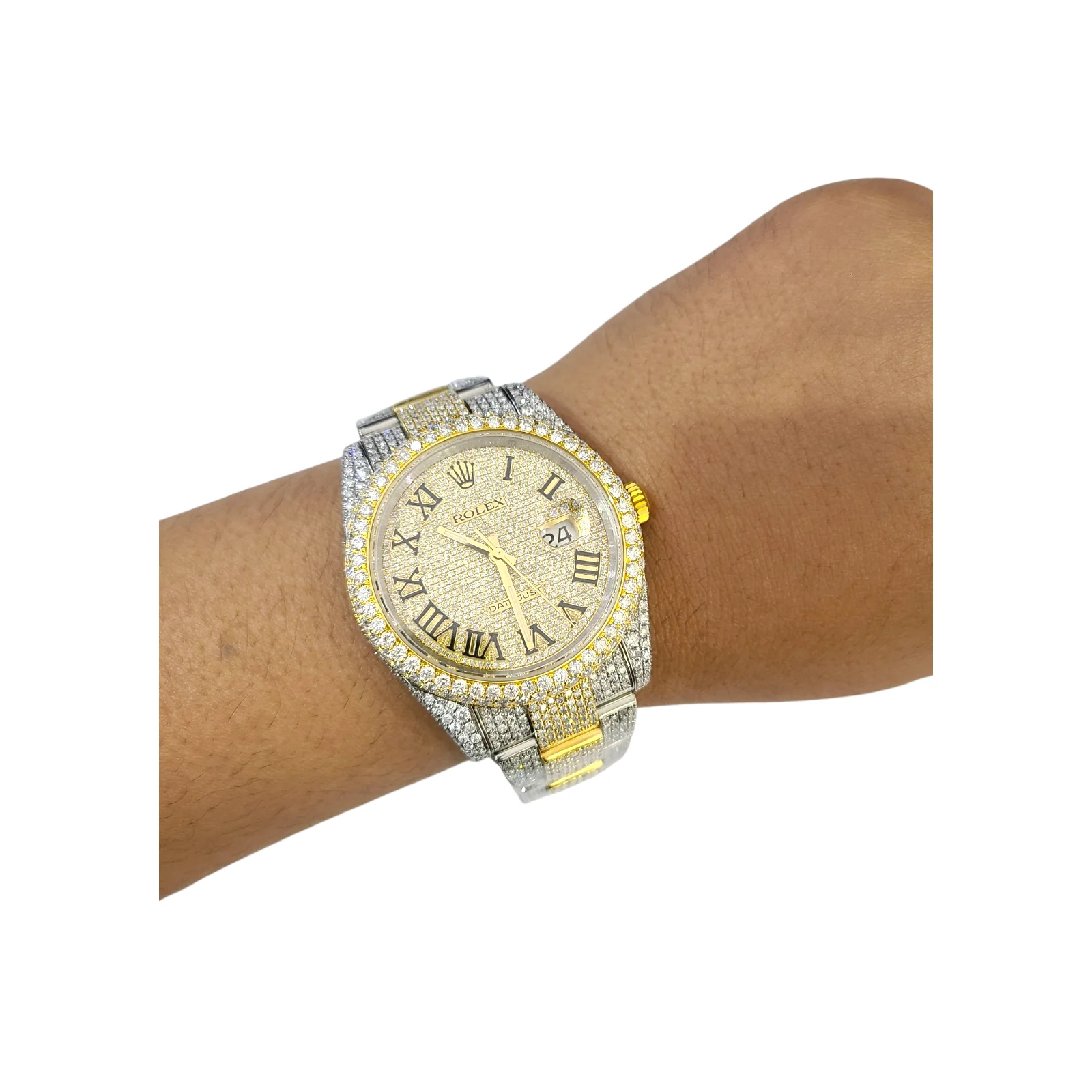 Rolex Men's Diamonds Watch With 12 CT Natural Diamonds - Image 9