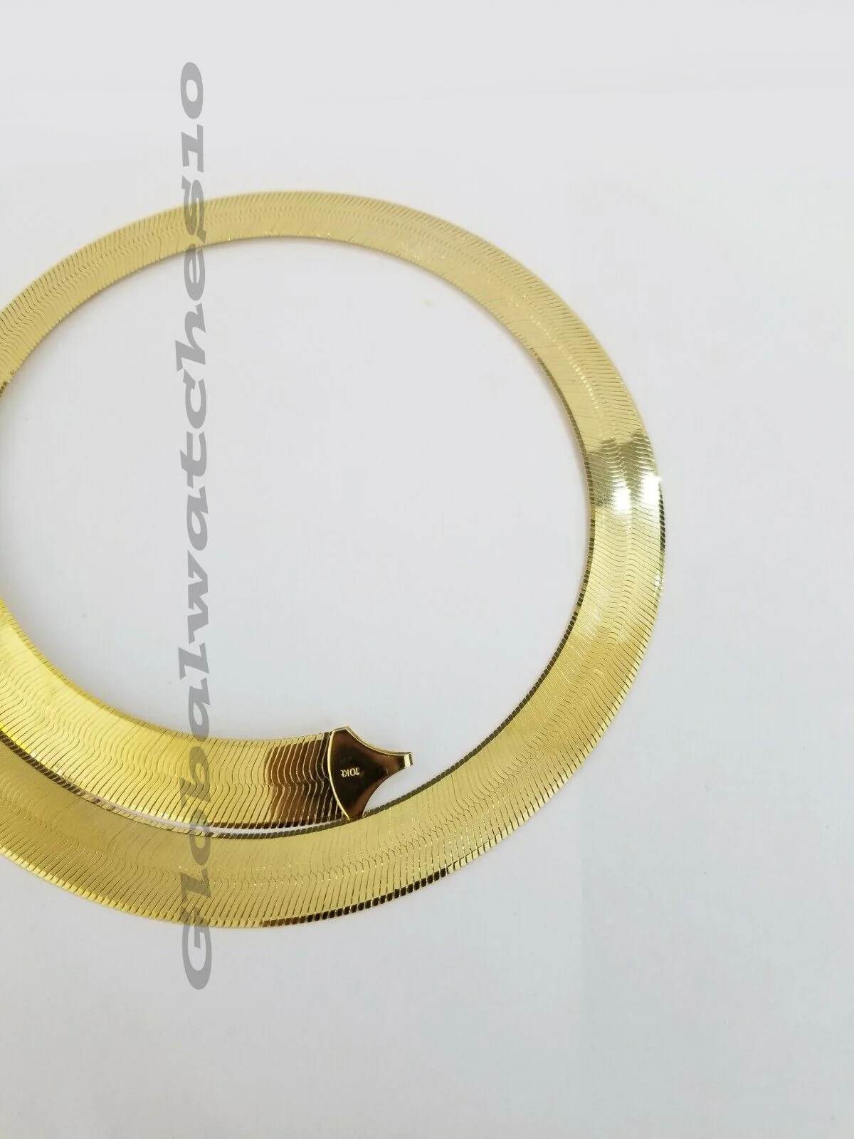 Solid 10K Gold 5mm-15mm Herringbone Necklace Bracelet 16-24" Chain Yellow Gold - Image 10