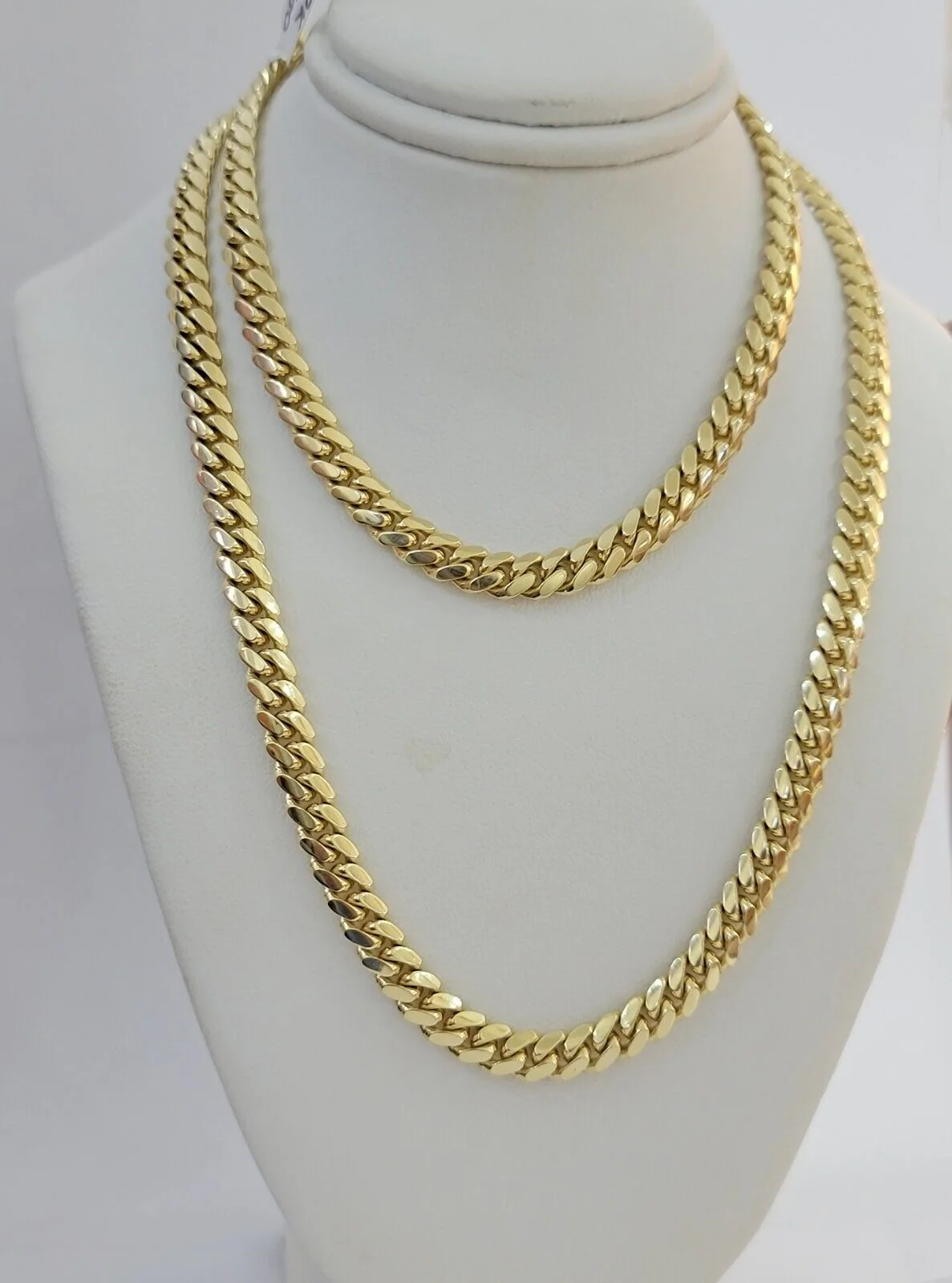 Solid 10k Gold Chain Miami Cuban Link Necklace 5-8mm 18-30" 10kt Men, Women REAL - Image 6