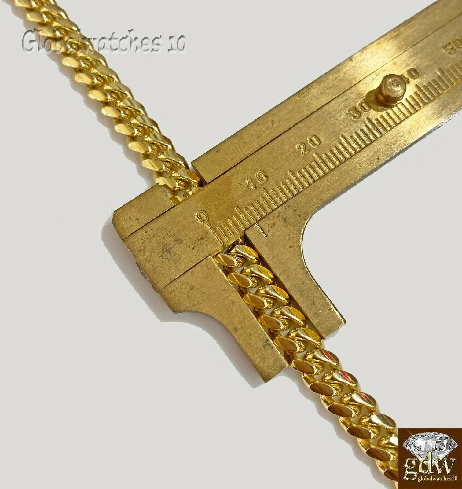Solid 10k Gold Miami Cuban Chain Necklace 6mm 26" Box Lock Strong Link Heavy - Image 2