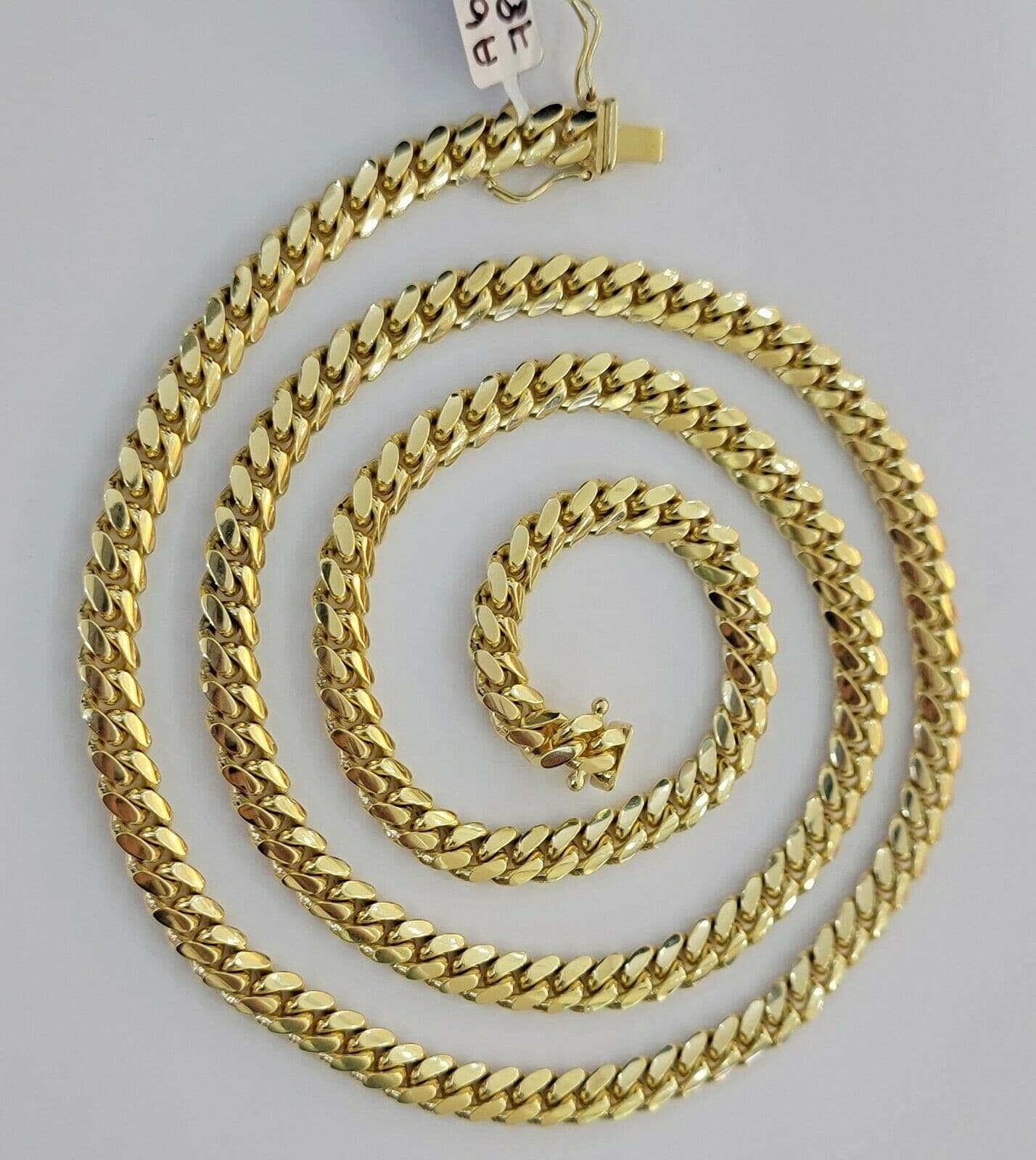 Solid 10k Gold Miami Cuban Solid Links Chain 24" 6mm Men Necklace 10kt Gold REAL - Image 8