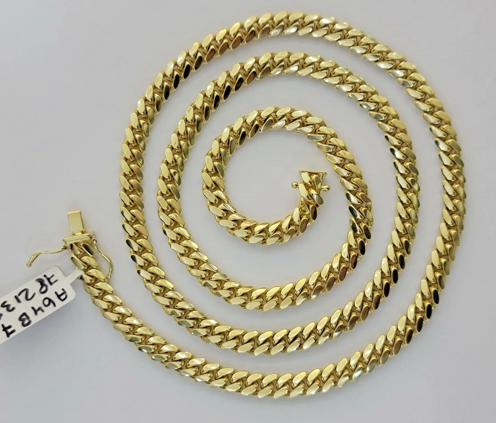 Solid 10k Gold Miami Cuban Solid Links Chain 24" 6mm Men Necklace 10kt Gold REAL - Image 9