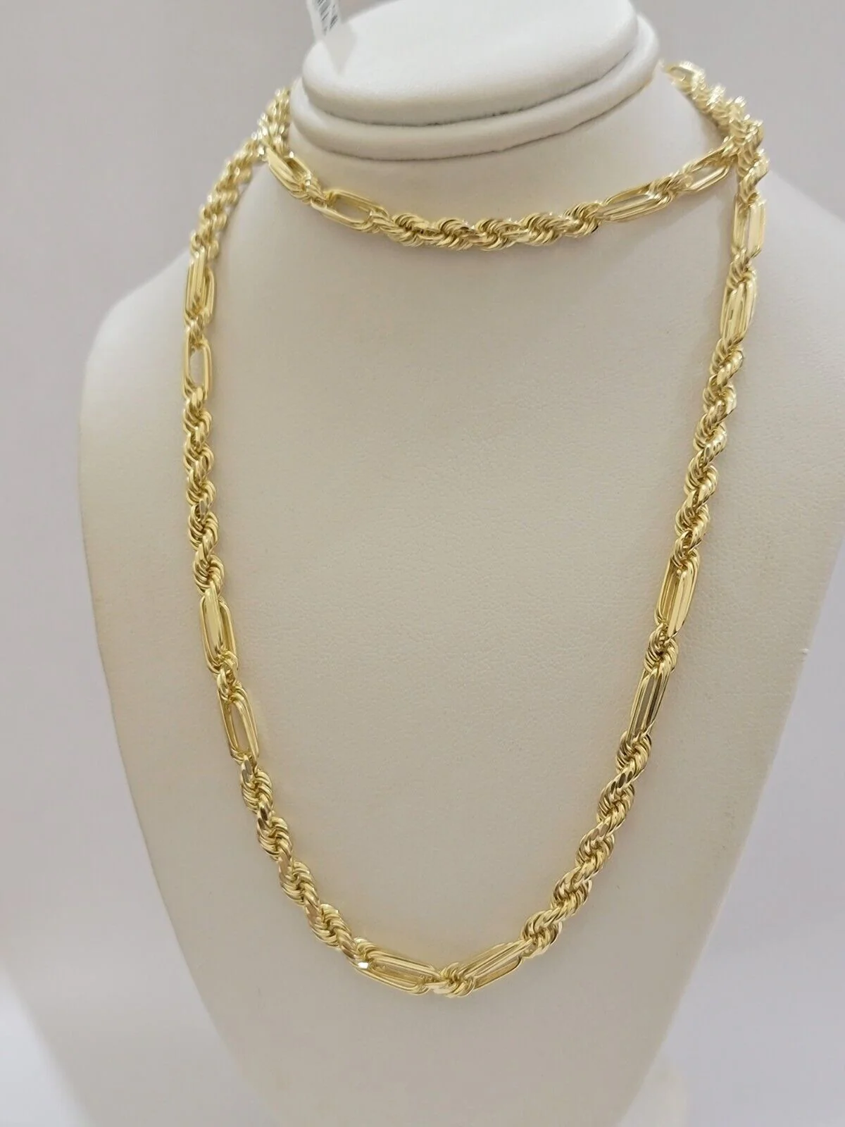 Solid 10k Gold Milano Rope Chain Necklace 22" 4.5mm Men's 10kt Yellow Gold, REAL - Image 7