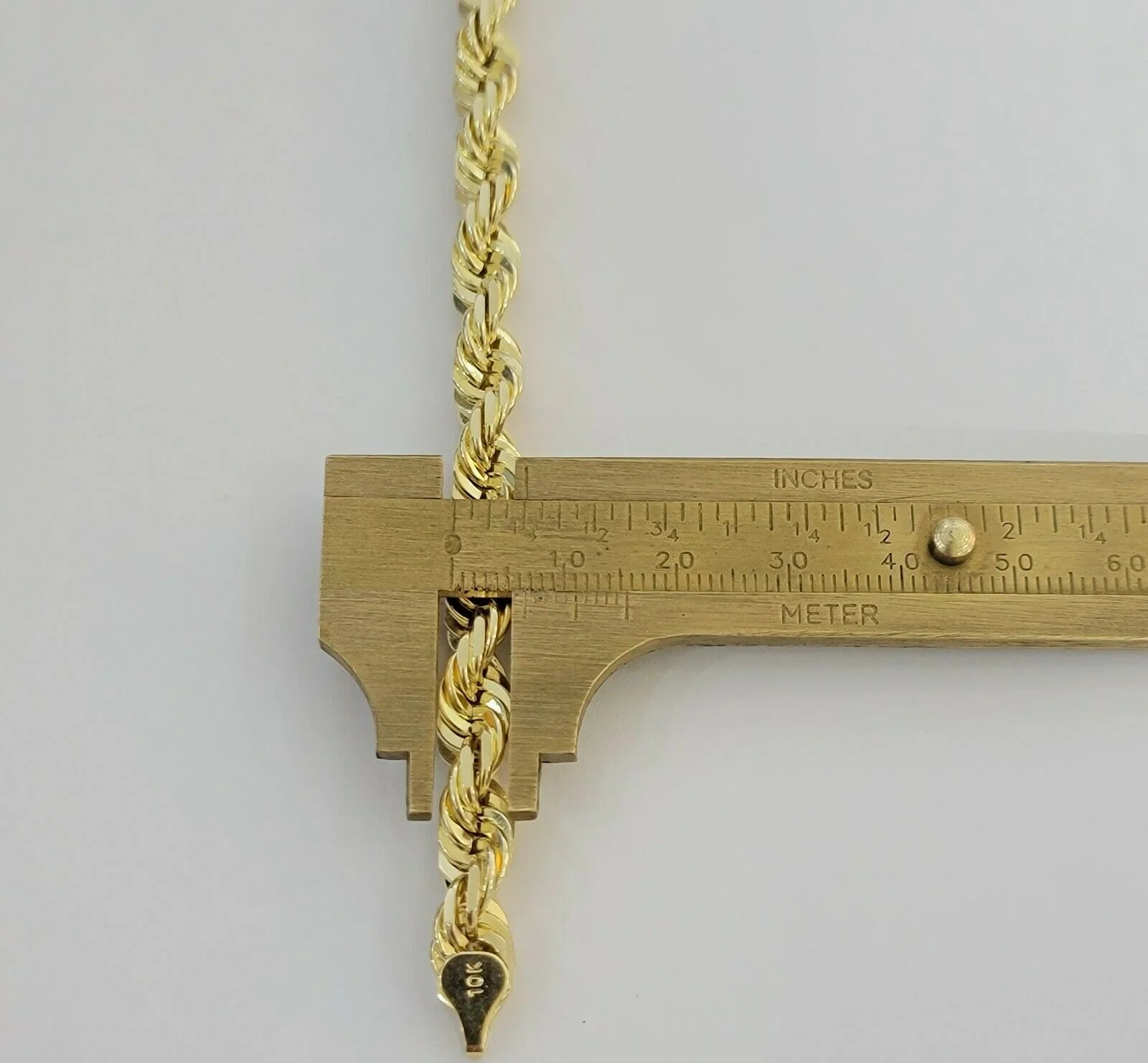 Solid 10k Real Gold Rope Bracelet 7mm 8" Inch 10kt Yellow Gold STRONG & HEAVY - Image 7