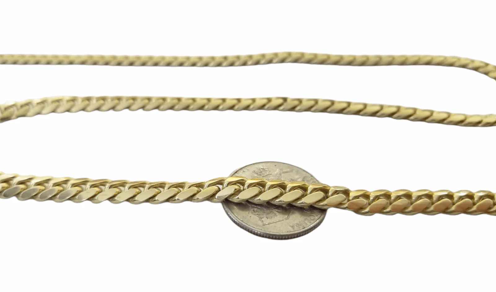 SOLID 10K Yellow Gold Miami Cuban Link Chain 24" 7mm Box Lock Necklace REAL - Image 6