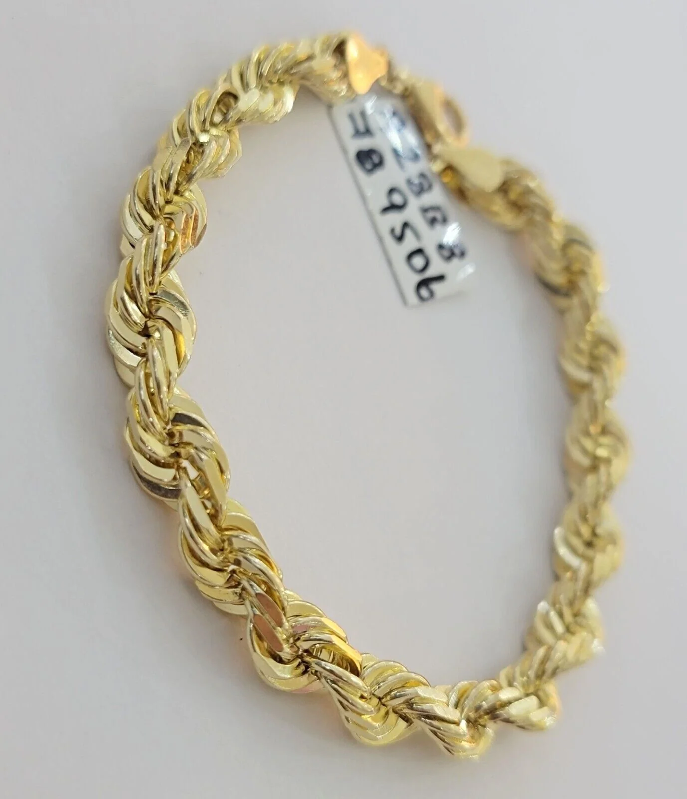Solid 10k Yellow Gold Rope bracelet 7" 7.5" 8" 8.5" 9" Men Women 3mm- 9mm REAL - Image 10